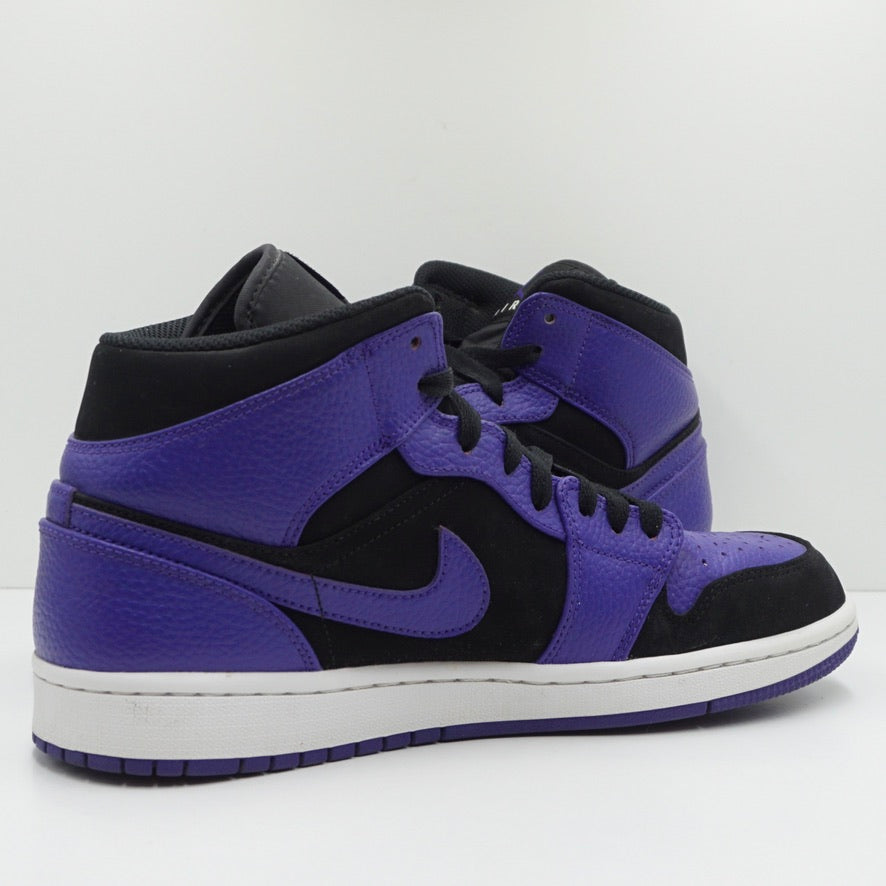 Jordan 1 Mid Black Dark Concord