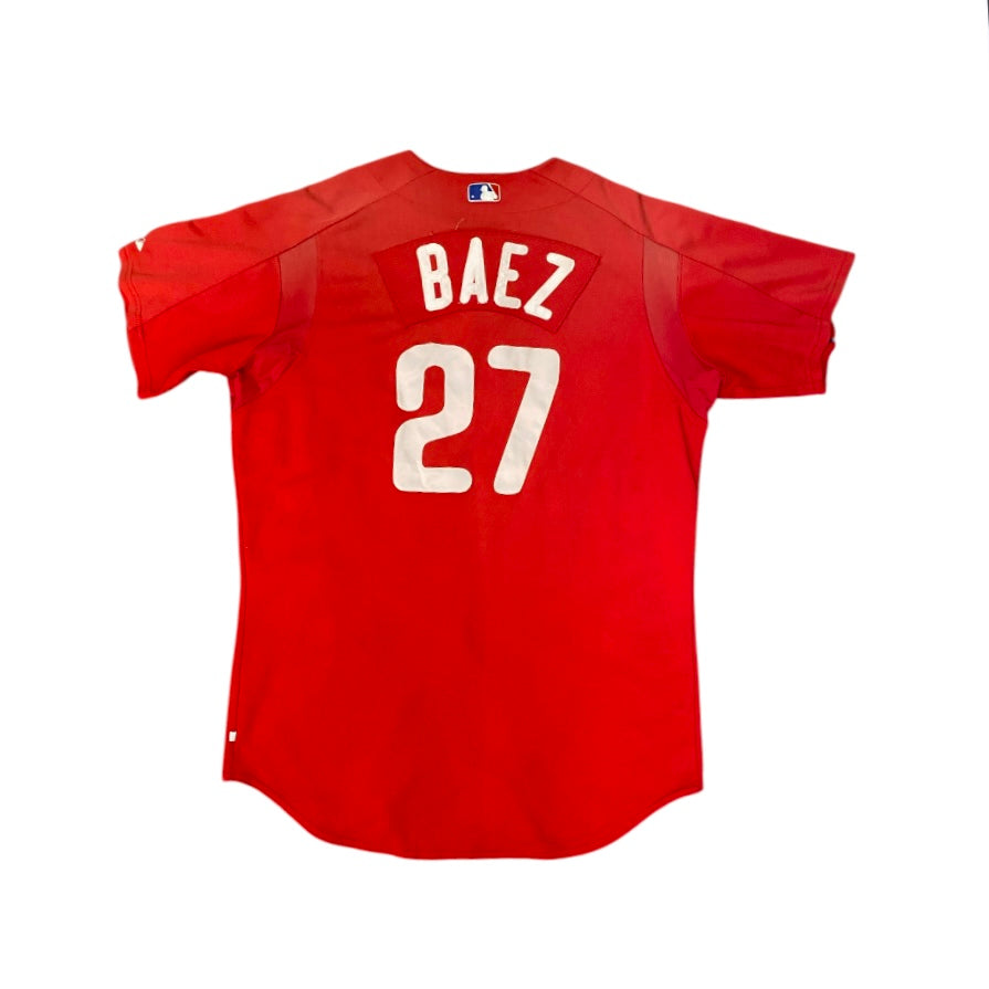 Majestic Philadelphia Phillies Baez 27 Baseball Jersey