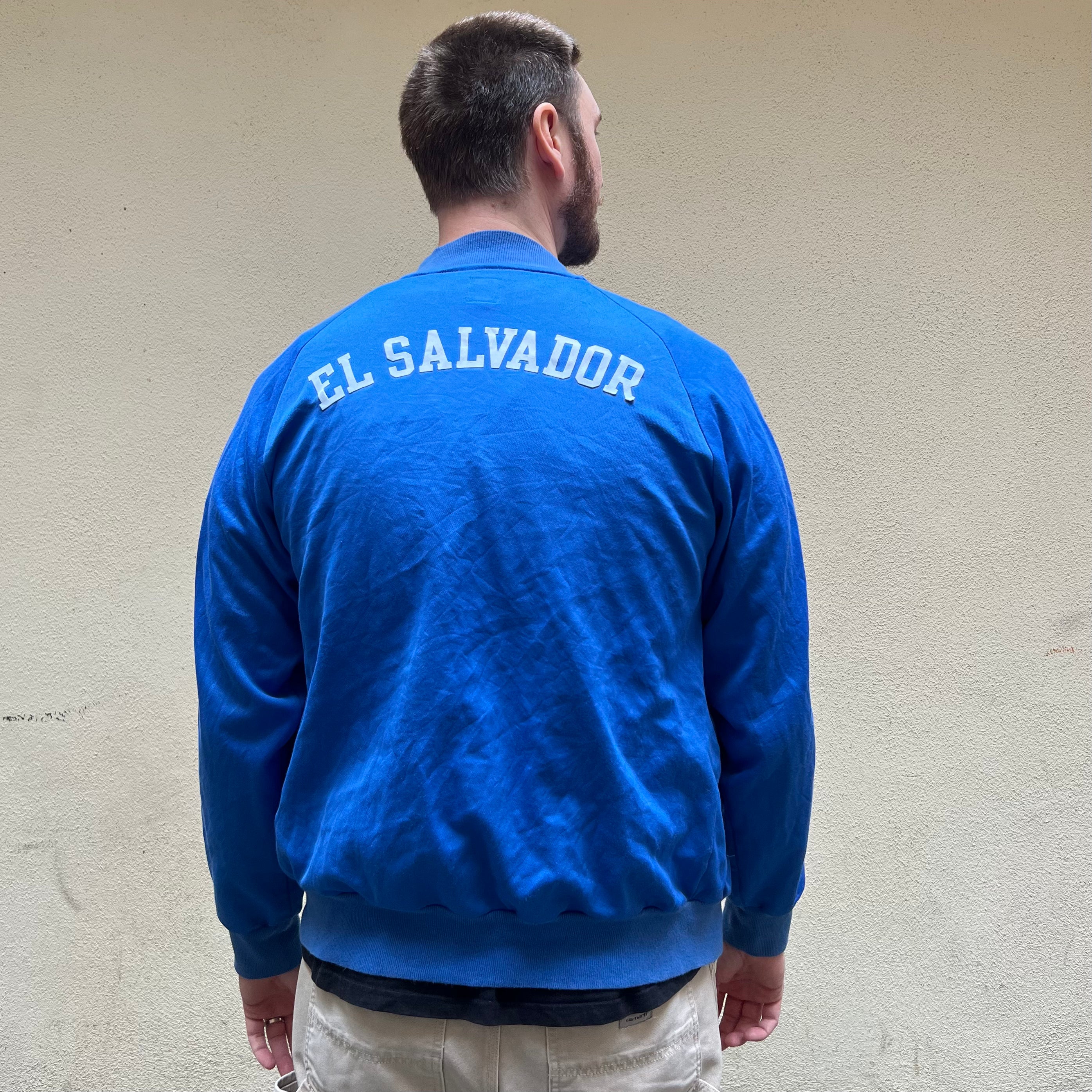 Vintage Adidas El Salvador Blue Track Top