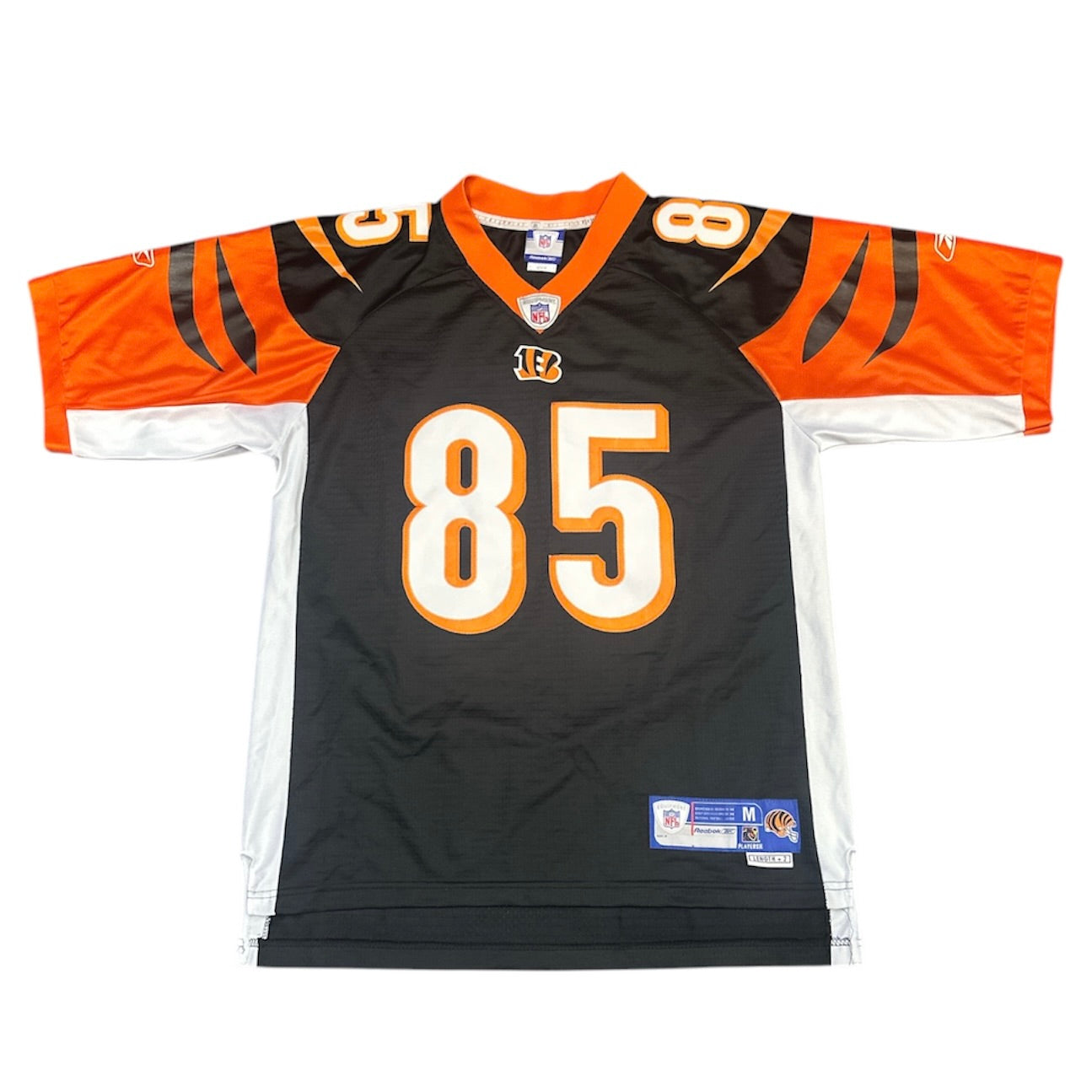 Reebok Cincinnati Bengals C.Johnson #85 Black NFL Jersey