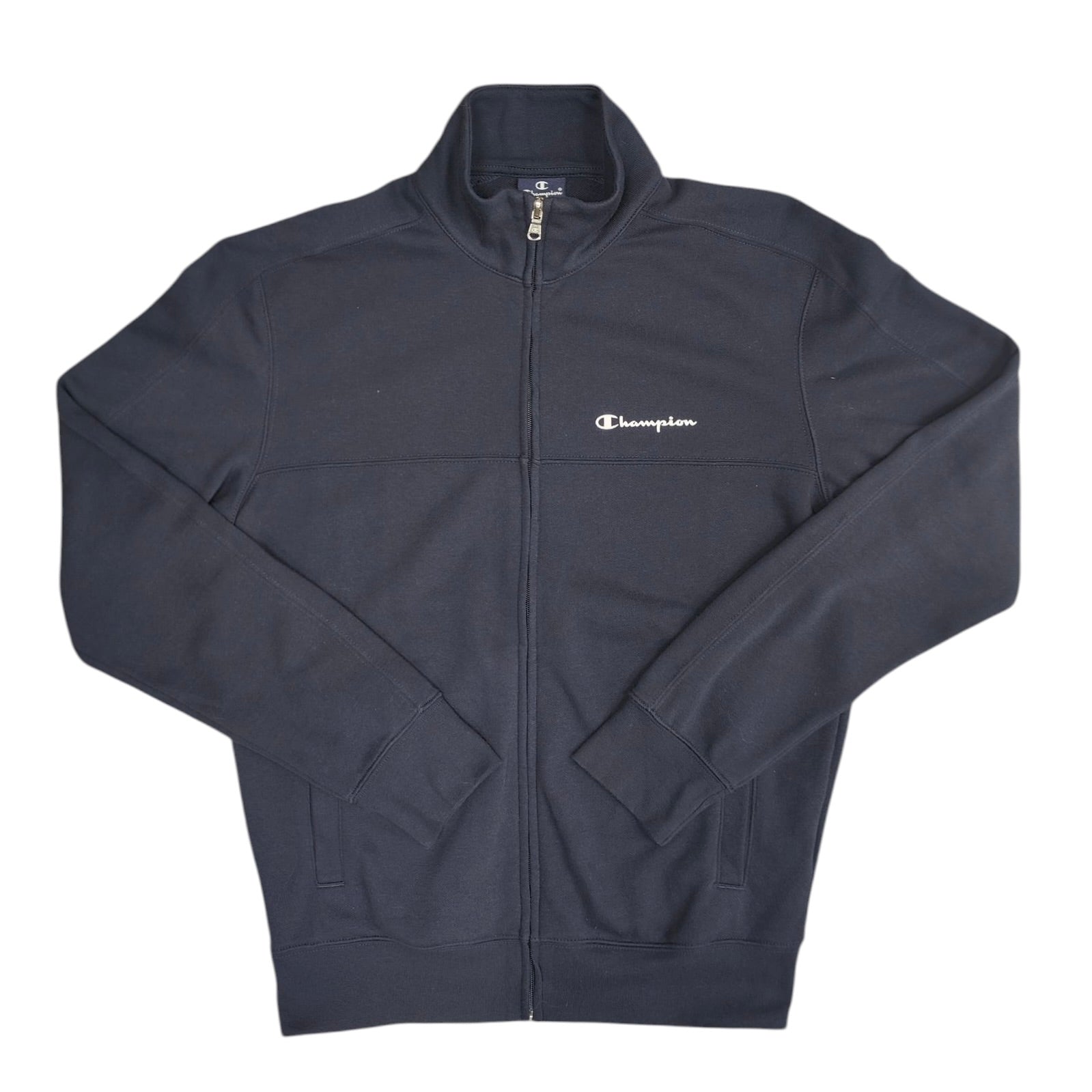 Champion Navy Jersey Track Top