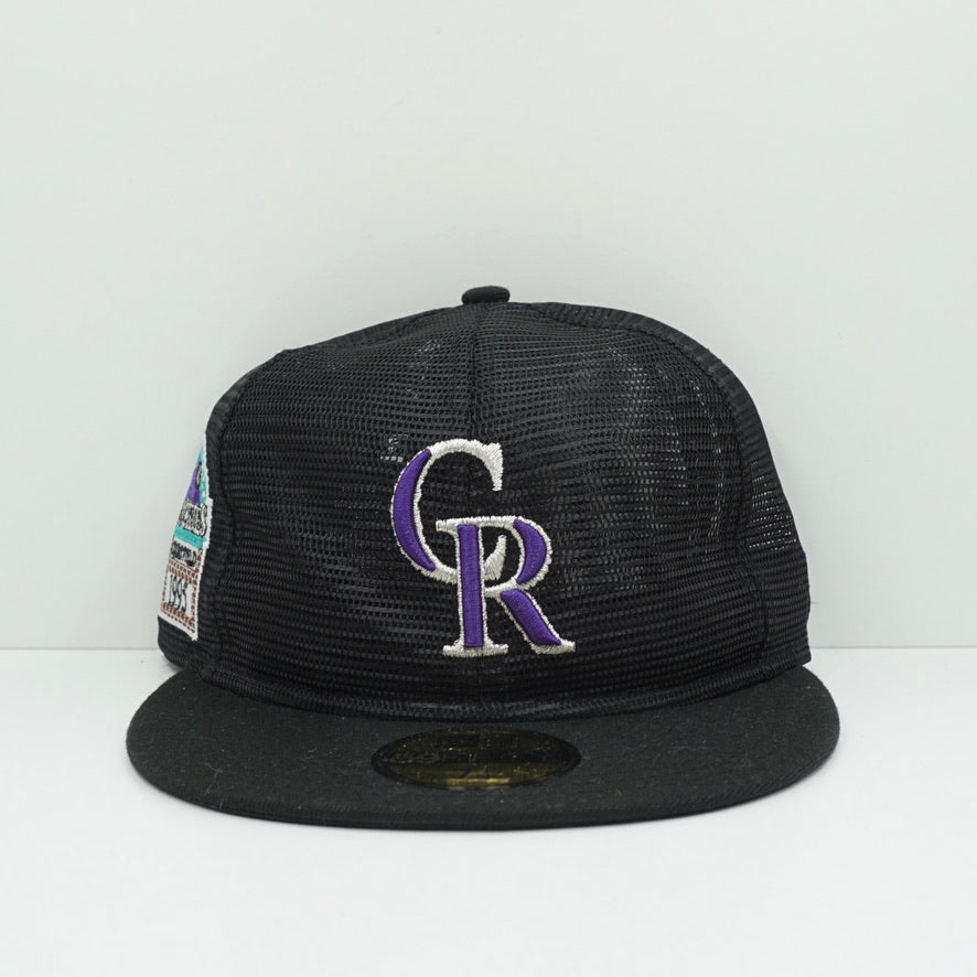 New Era Colorado Rockies Black Purple Fitted Cap