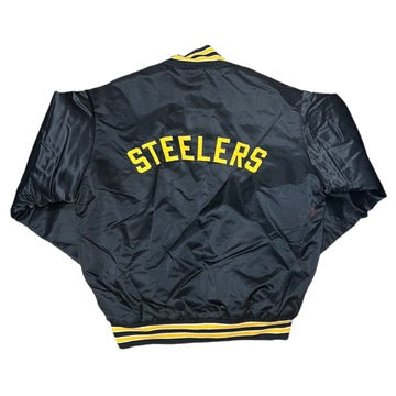 Pittsburgh Steelers Satin NFL Jacket Black