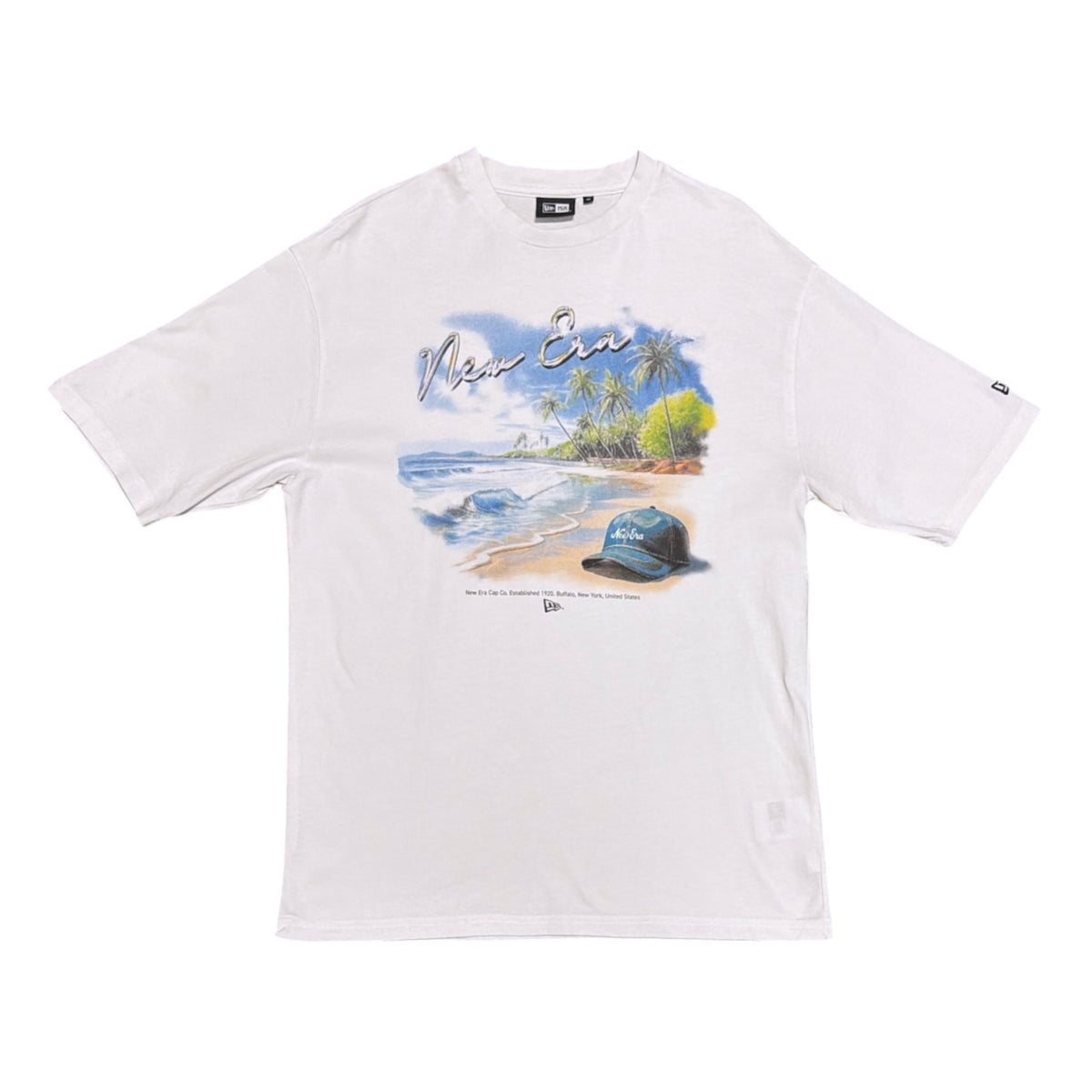 New Era Beach Graphic White Tshirt