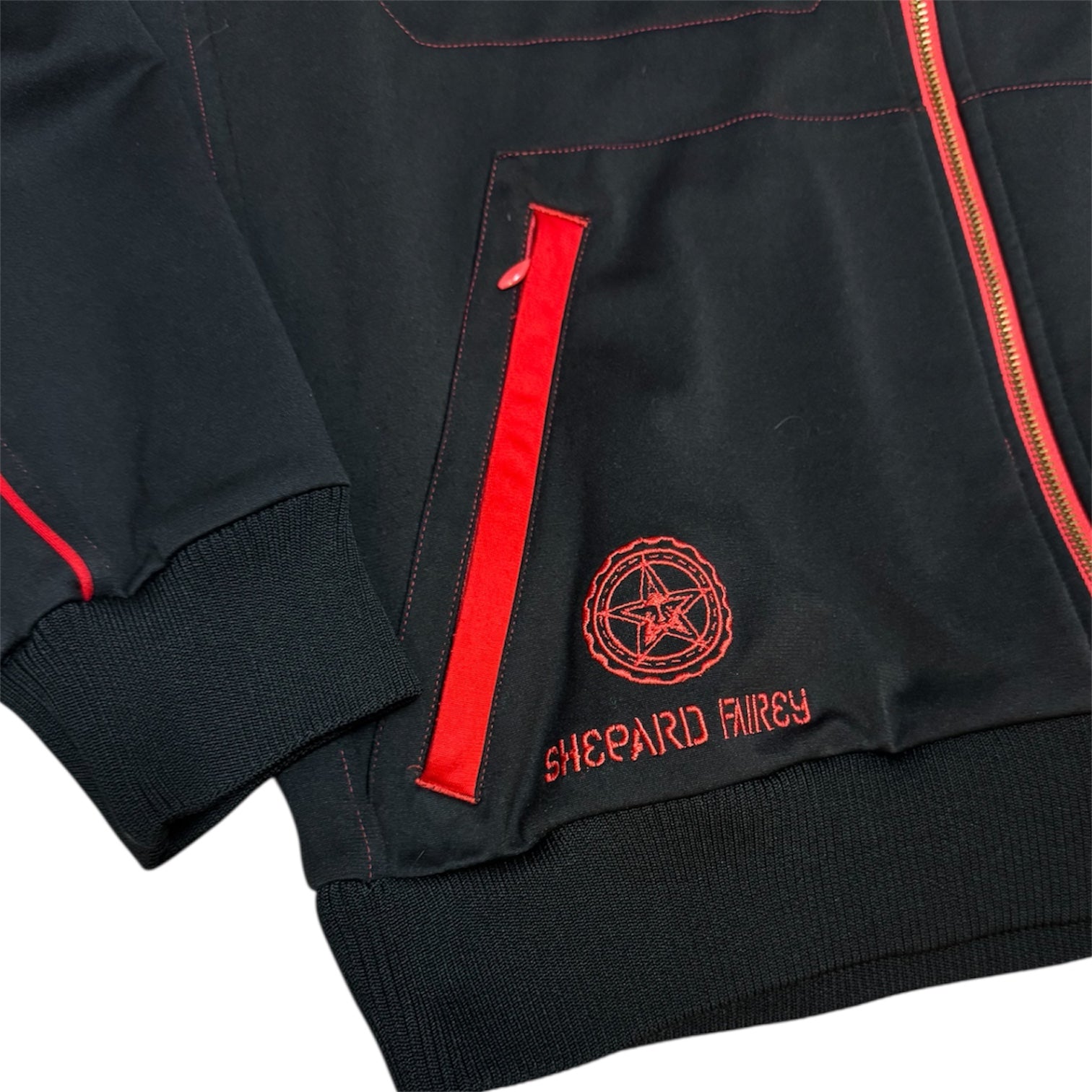 Adidas Muammad Ali Black Red Track Top Sample