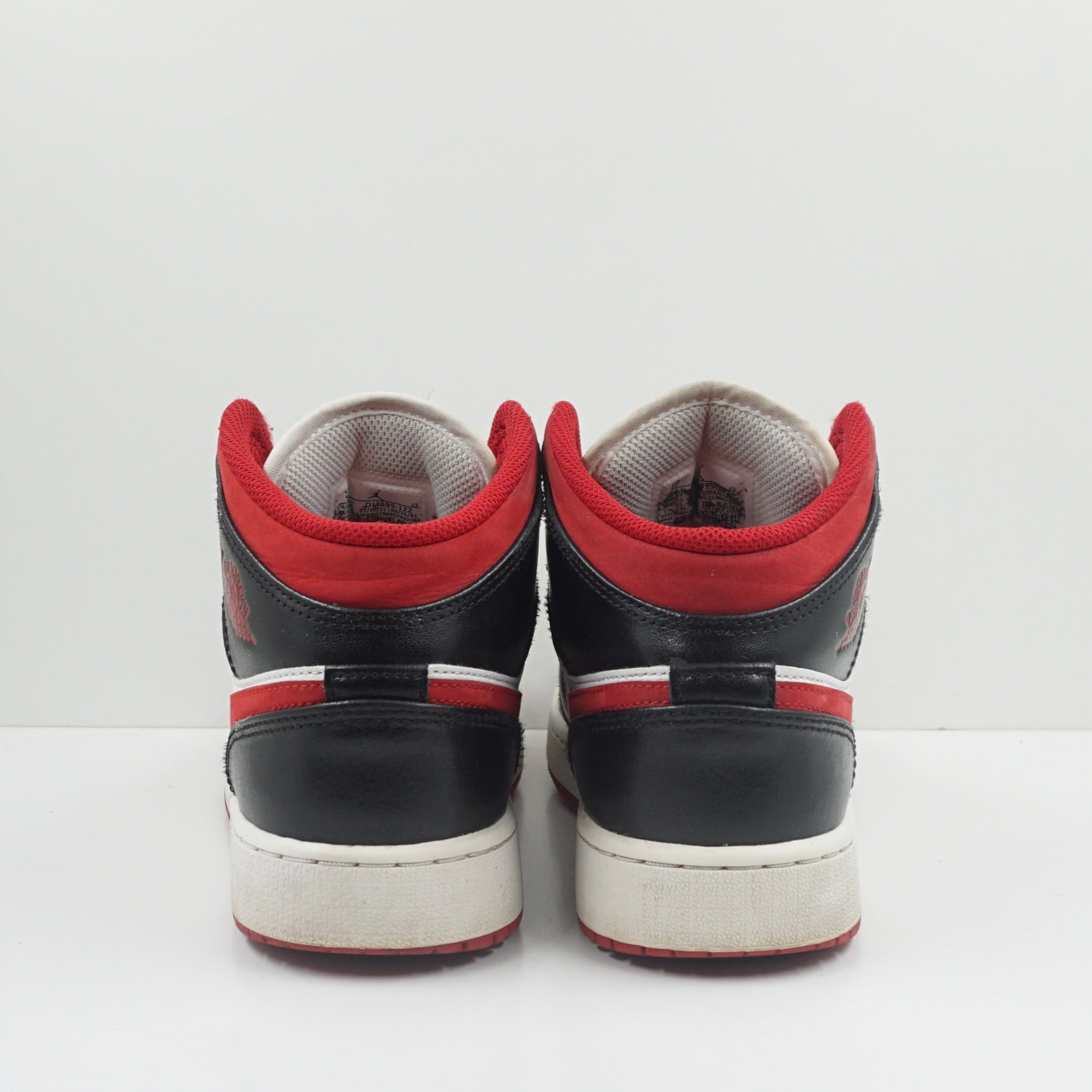 Jordan 1 Mid Black Gym Red (GS)
