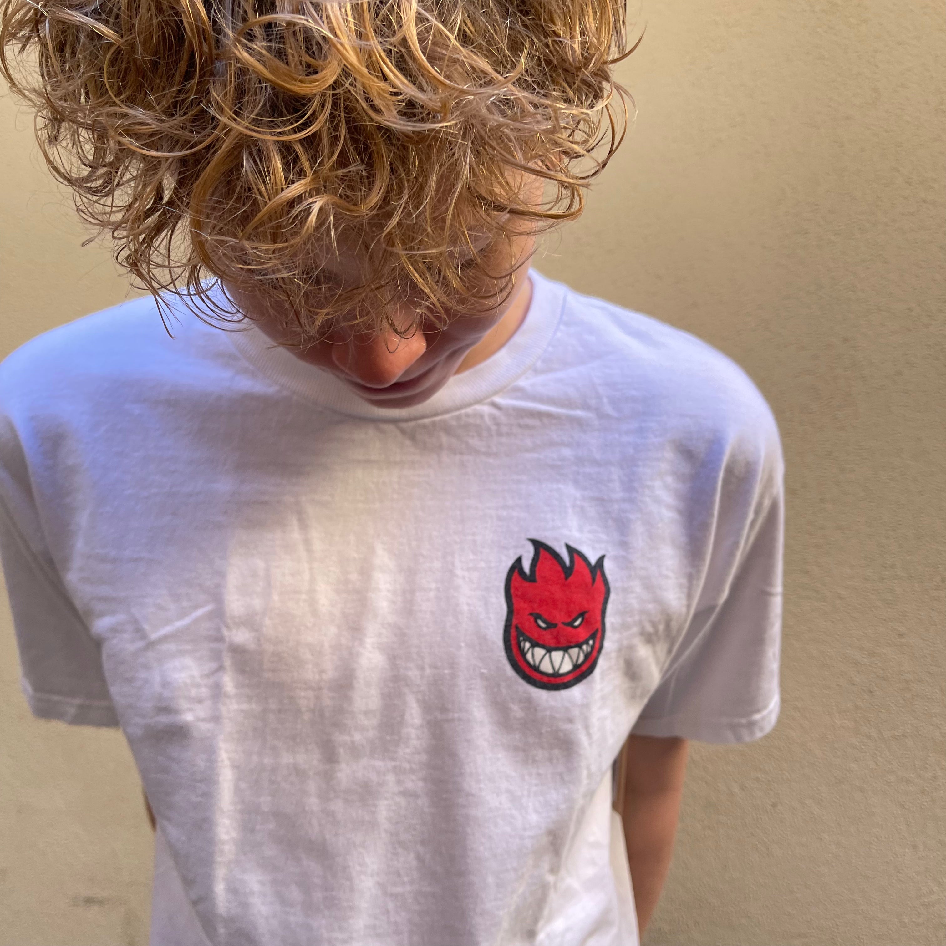 Spitfire Red Head Tshirt White