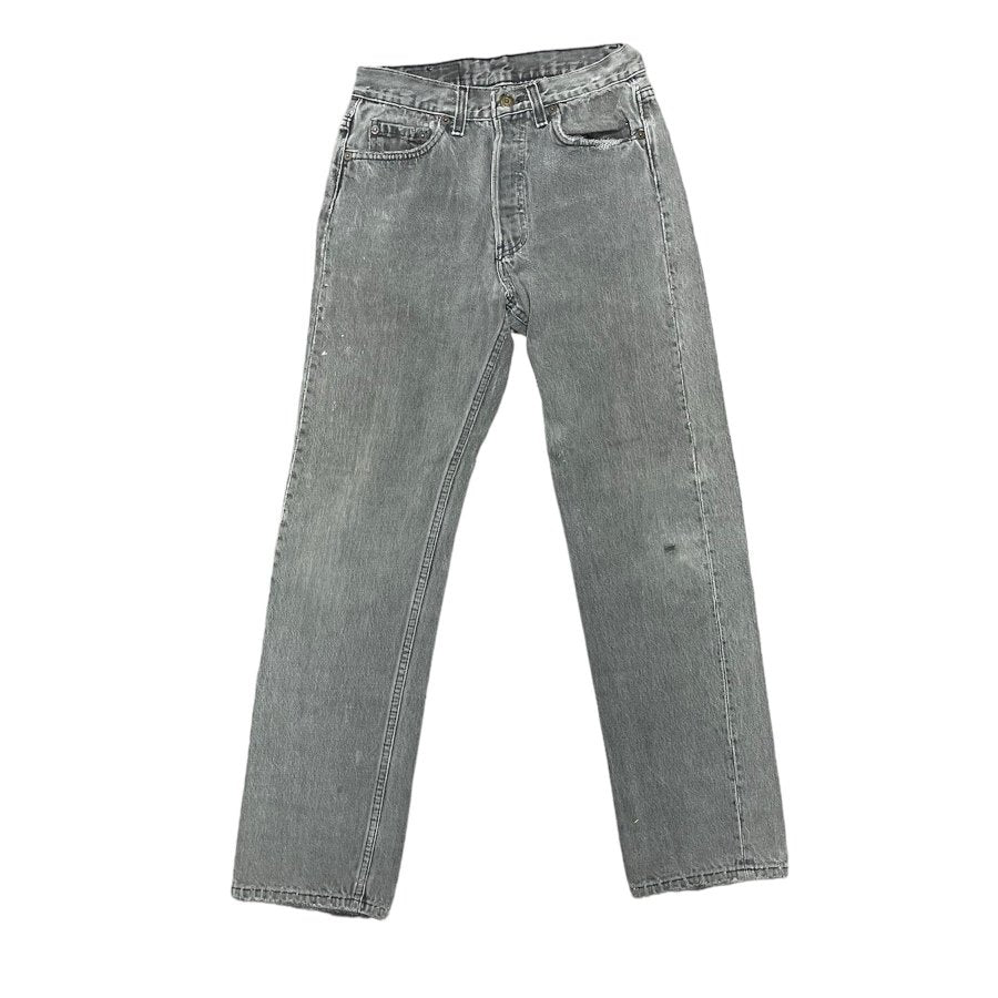 Vintage Levis 501 Distressed Grey Jeans (W28/L30)