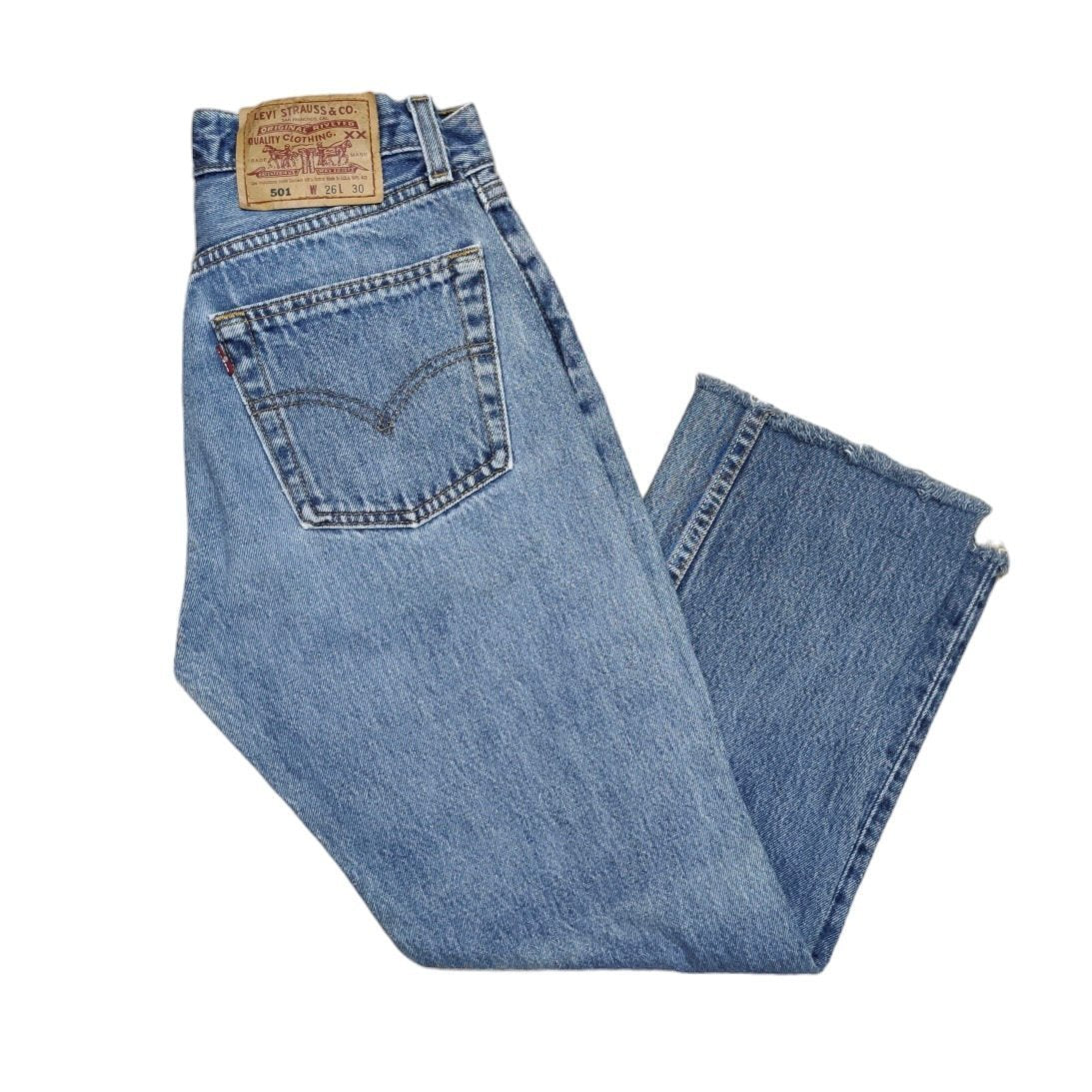 Vintage Levis 501 Blue Jeans (W26) (W)