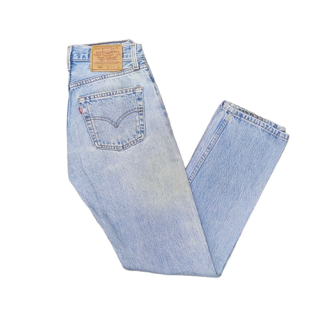 Vintage Levis 501 Light Blue Jeans (W27/L30) (W)