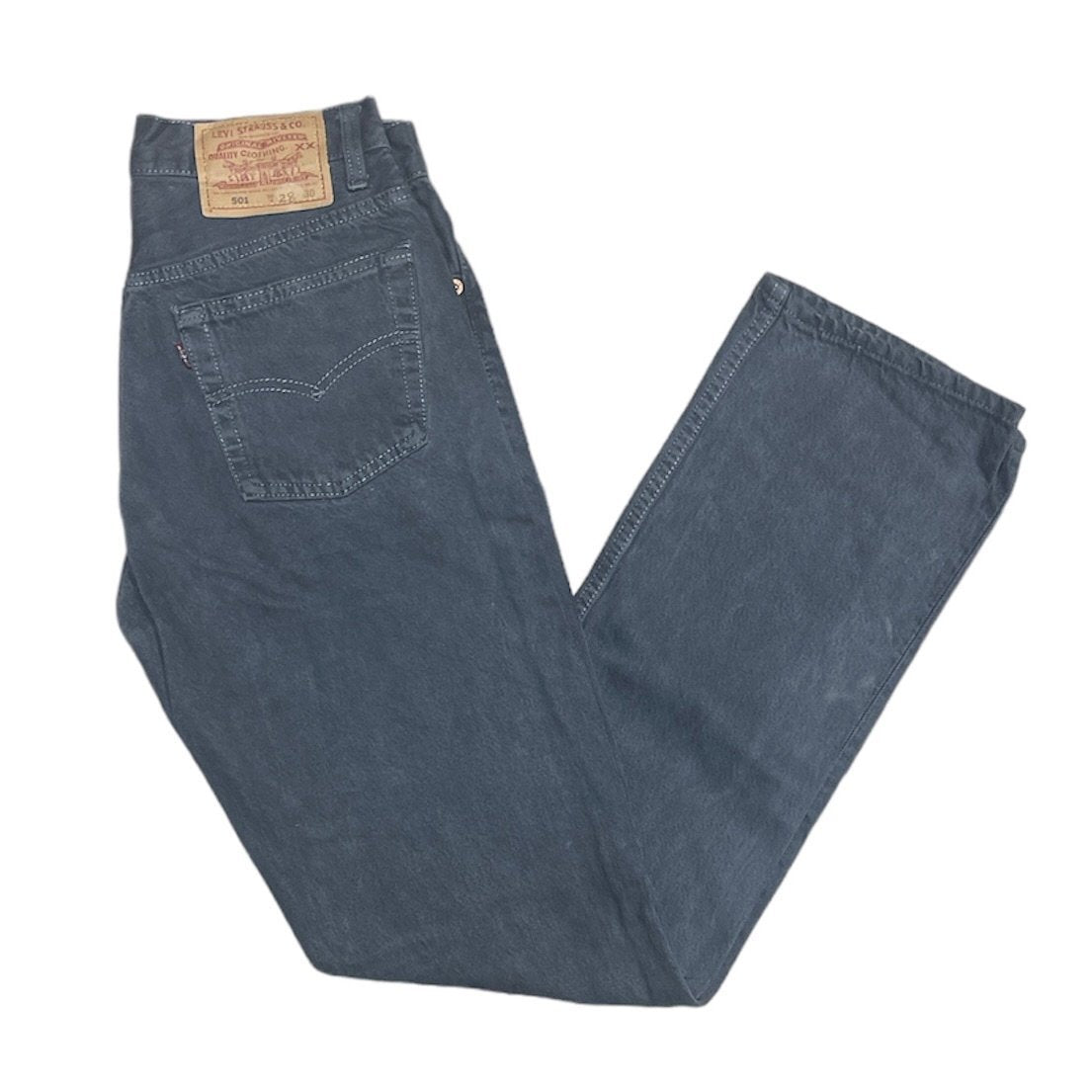 Vintage Levis 501 Grey Jeans (W28/L30)