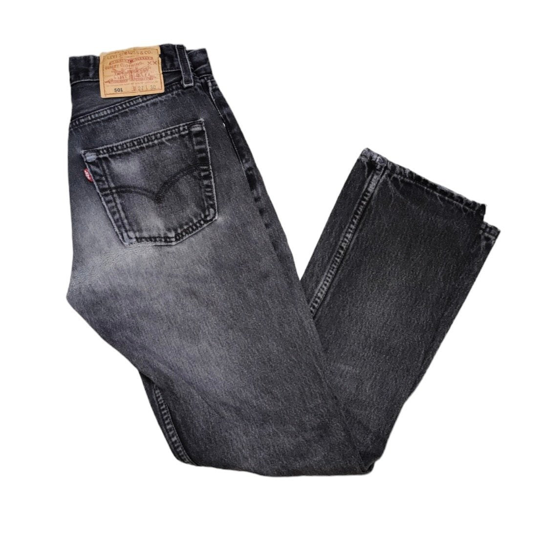 Vintage Levis 501 Black/Grey Jeans (W27/L30)