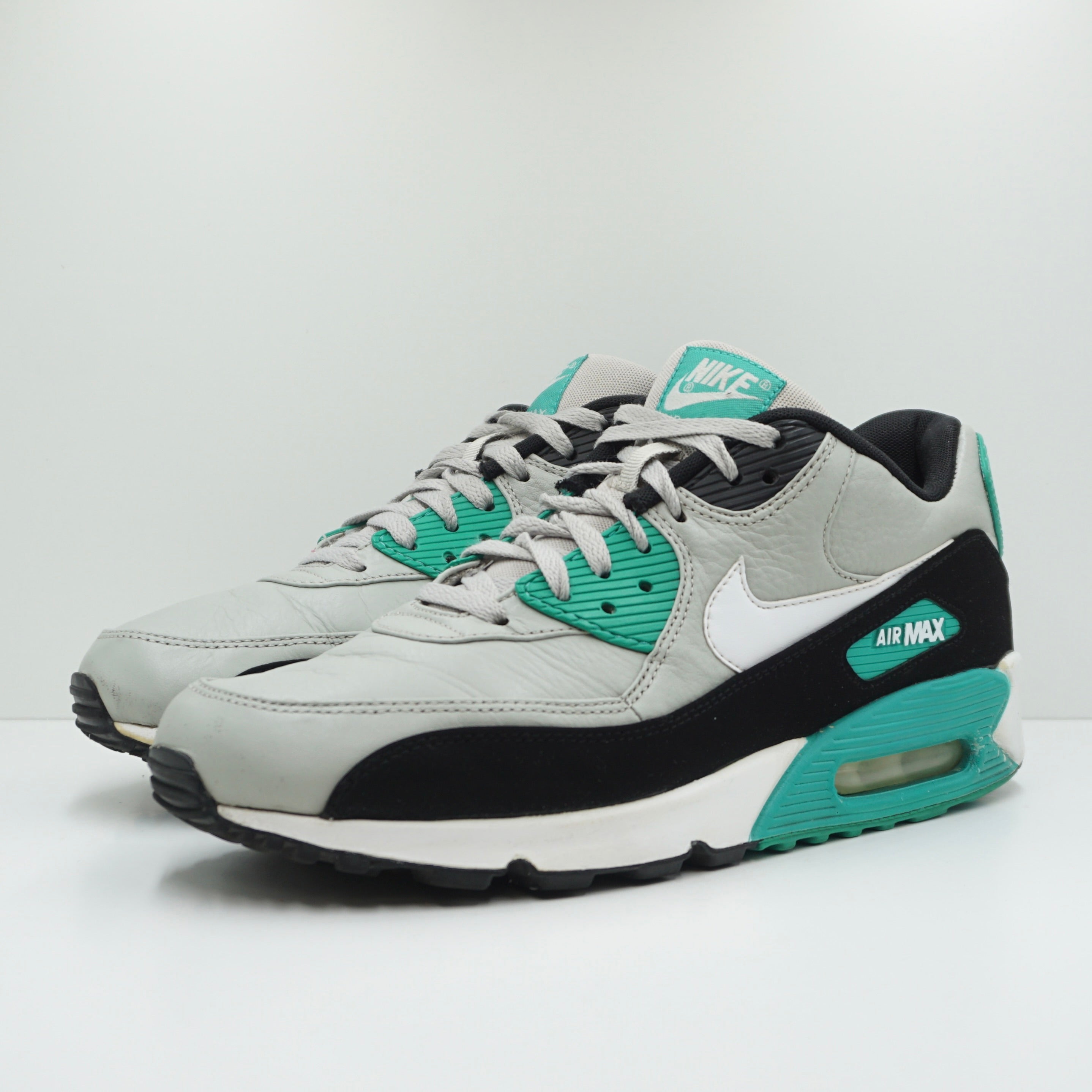 Nike Air Max 90 Leather Grey Green