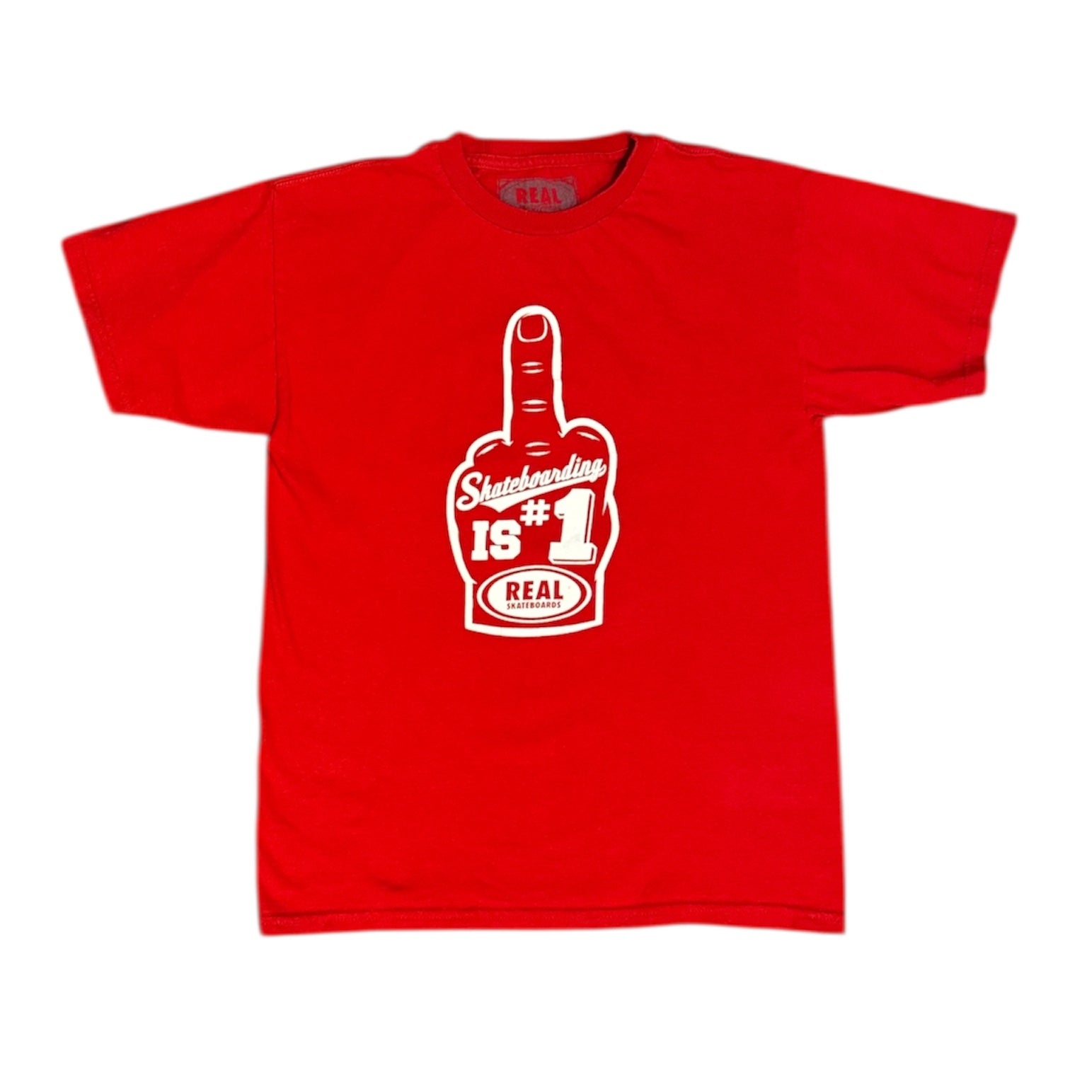 Real Skateboards Hand #1 Red Tshirt