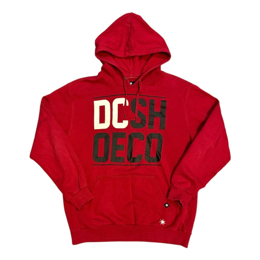 DC Shoes Large Print Red Hoodie
