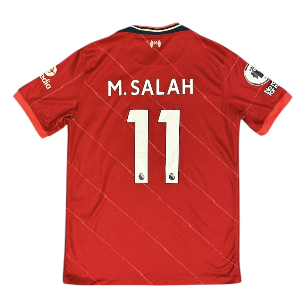 Nike Liverpool FC Mohamed Salah #11 2021/2022 Home Football Jersey
