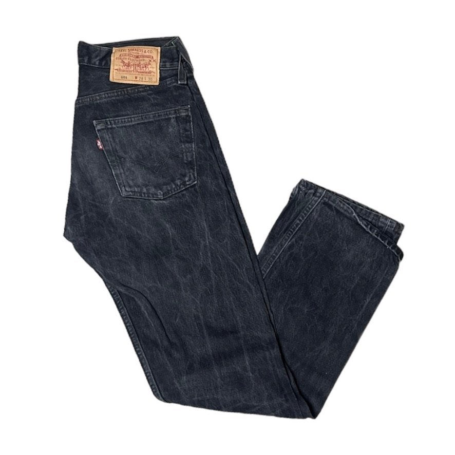 Vintage Levis 501 Grey/Black Jeans (W28/L30)