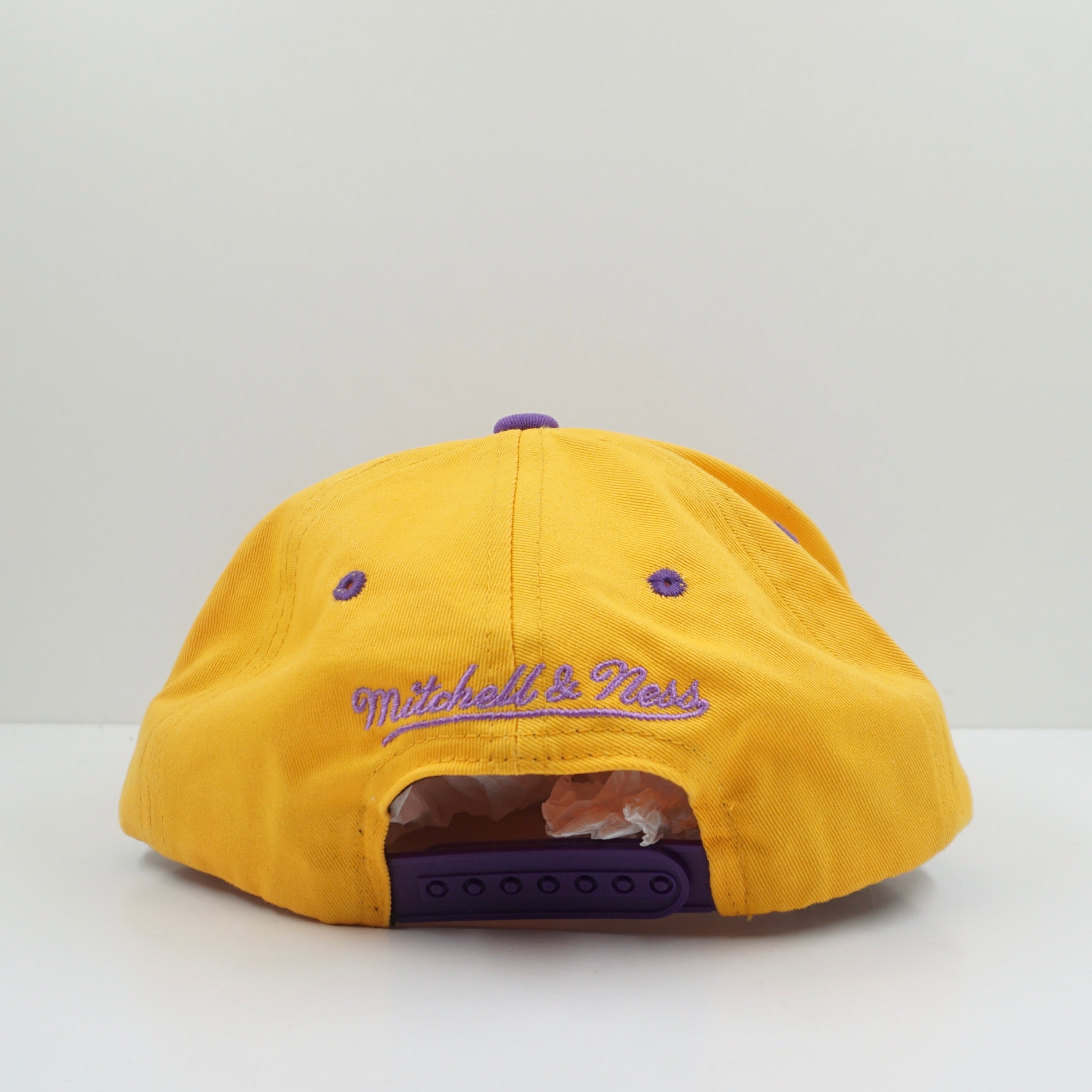 Mitchell & Ness Los Angles Lakers Yellow Purple Snapback Cap