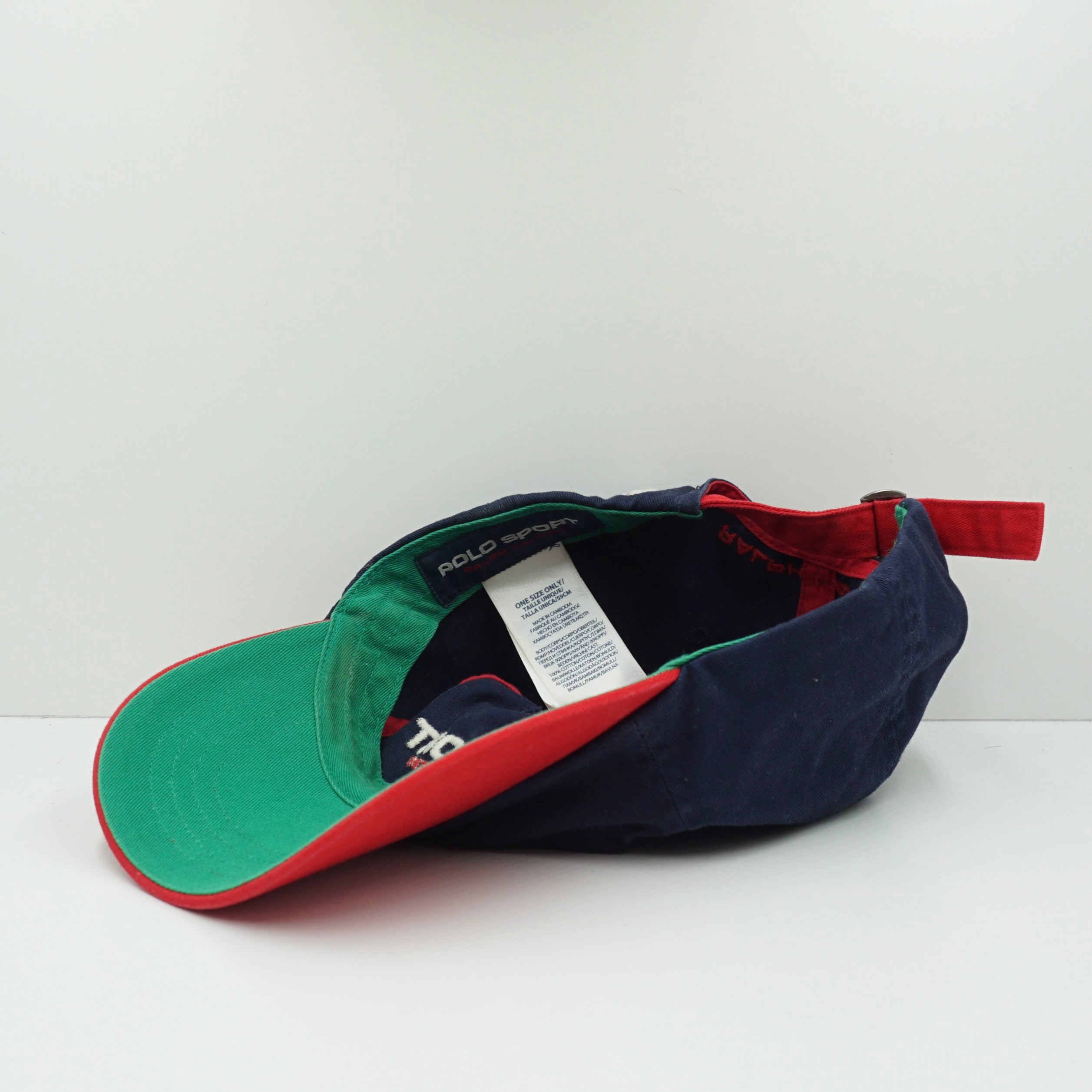 Polo Sport Ralph Lauren Navy Red Adjustable Cap