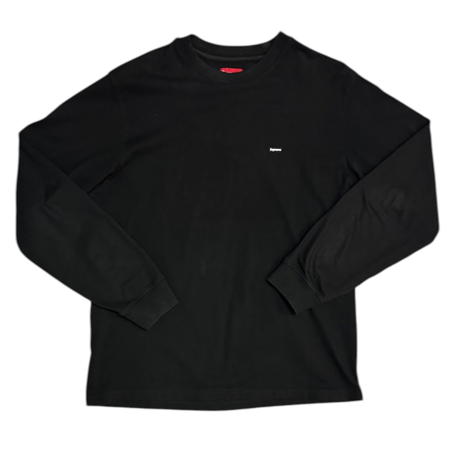 Supreme Small Box Logo Long Sleeve Black Tshirt