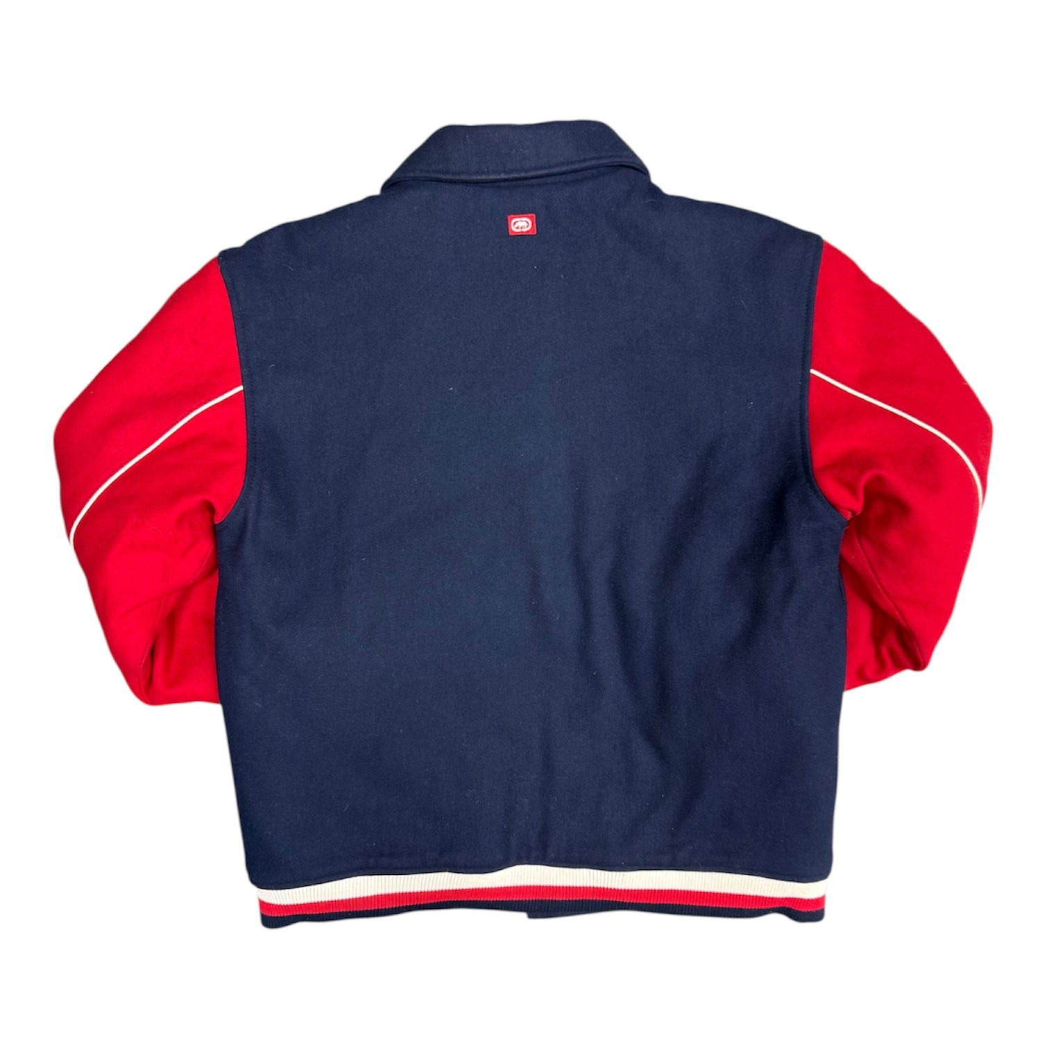 Eckō UNLTD Navy Red Letterman Varsity Jacket