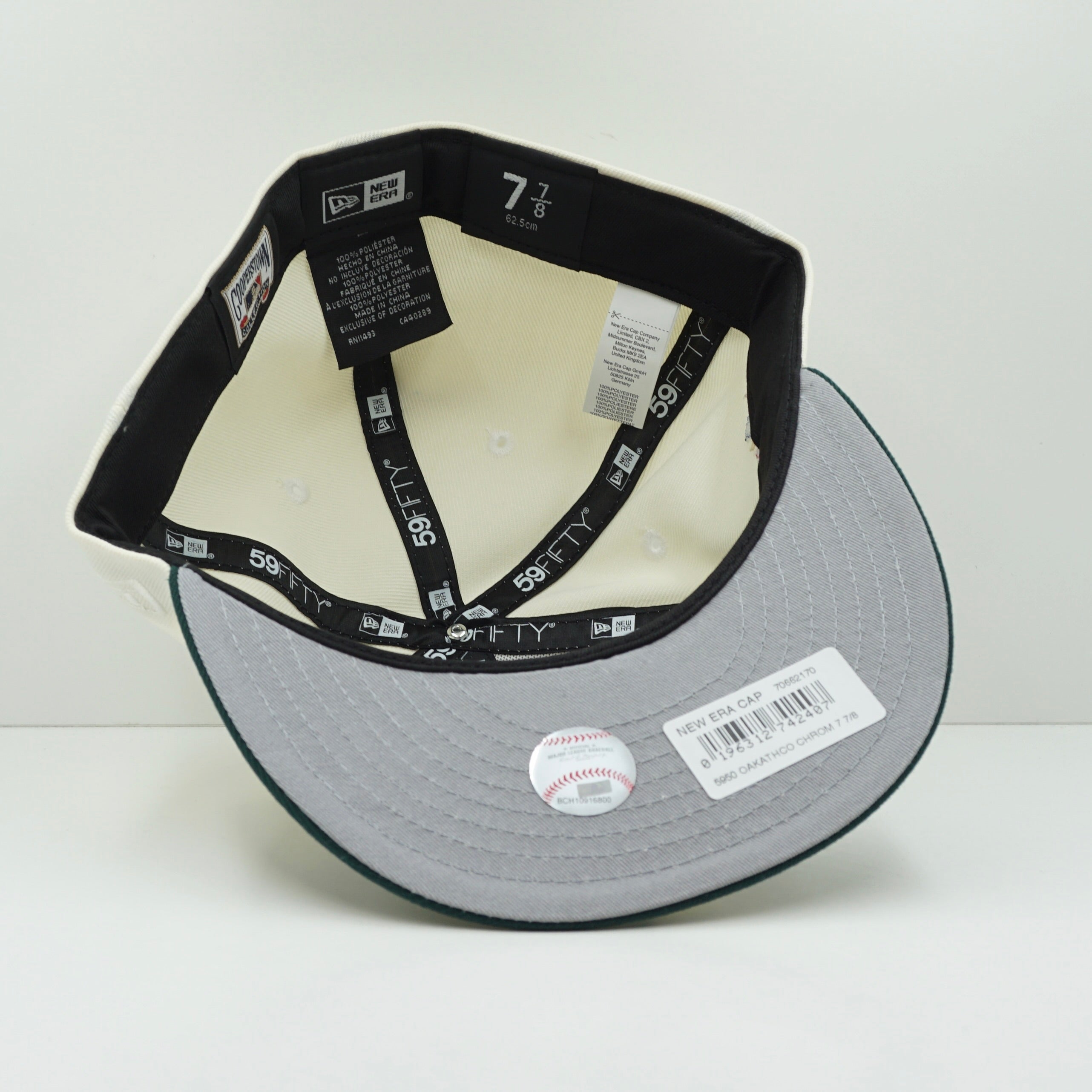 New Era Oakland A's Green Cream Fitted Cap