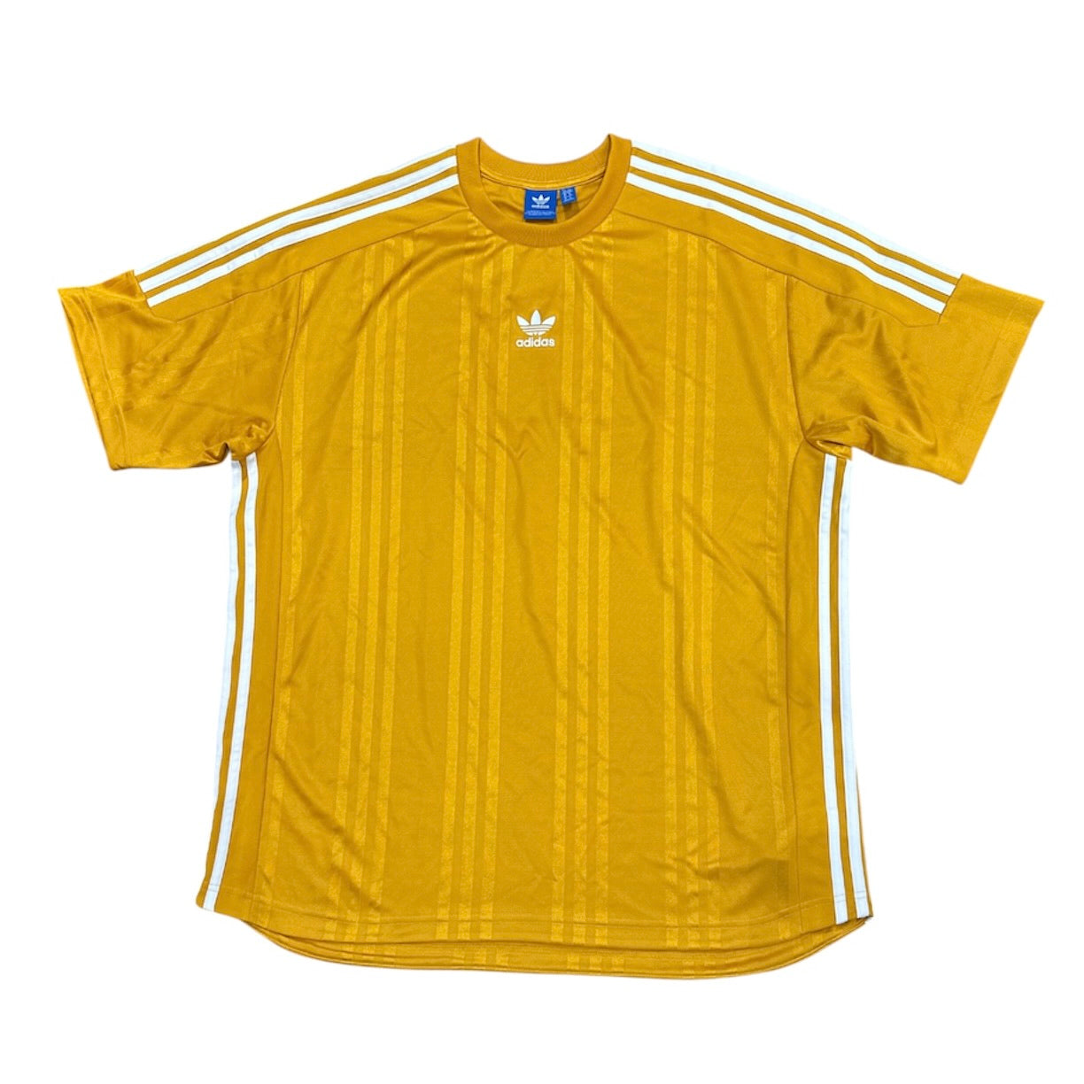 Adidas Originals Jacquard 3-Stripes Yellow Tshirt