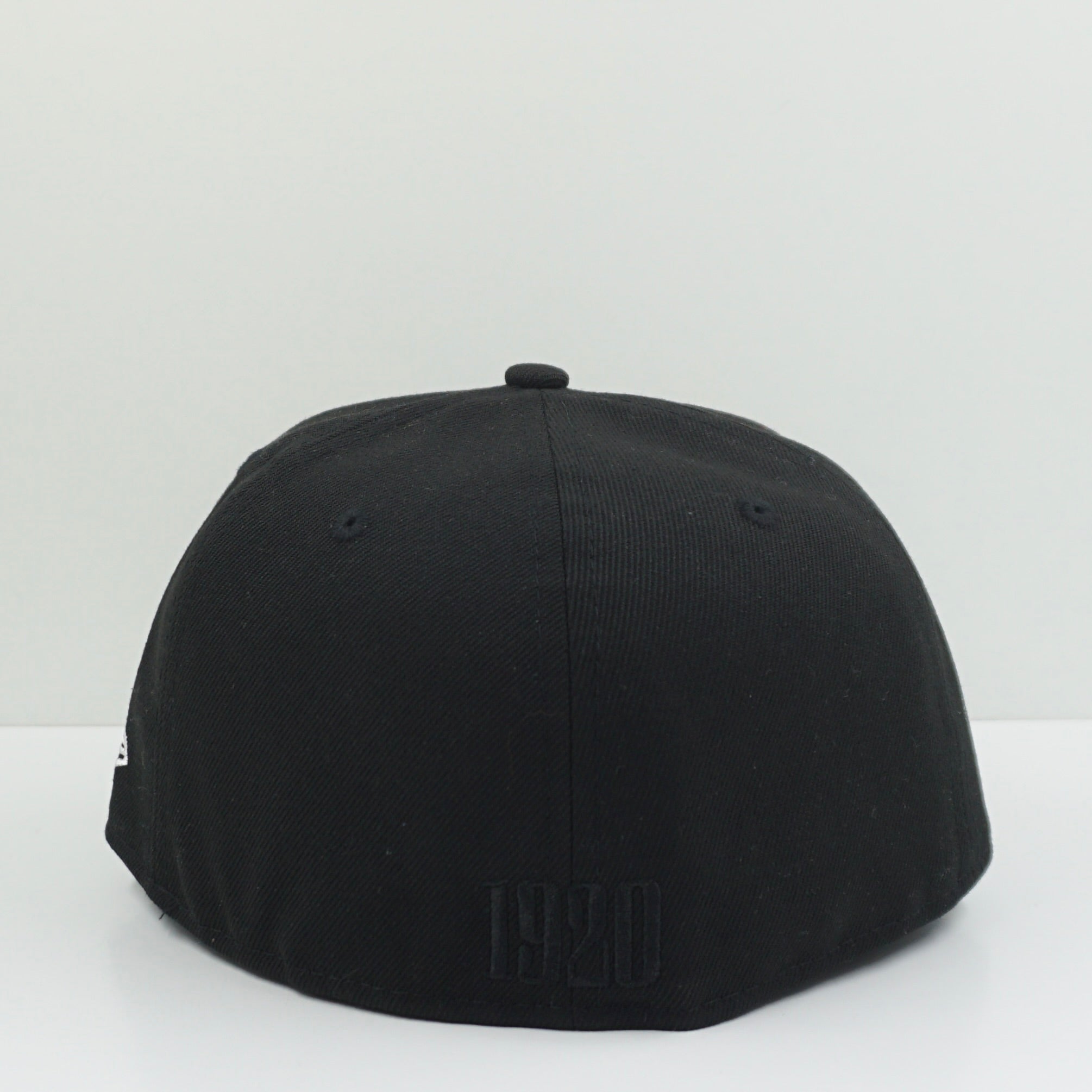 New Era Black White Logo Fitted Cap