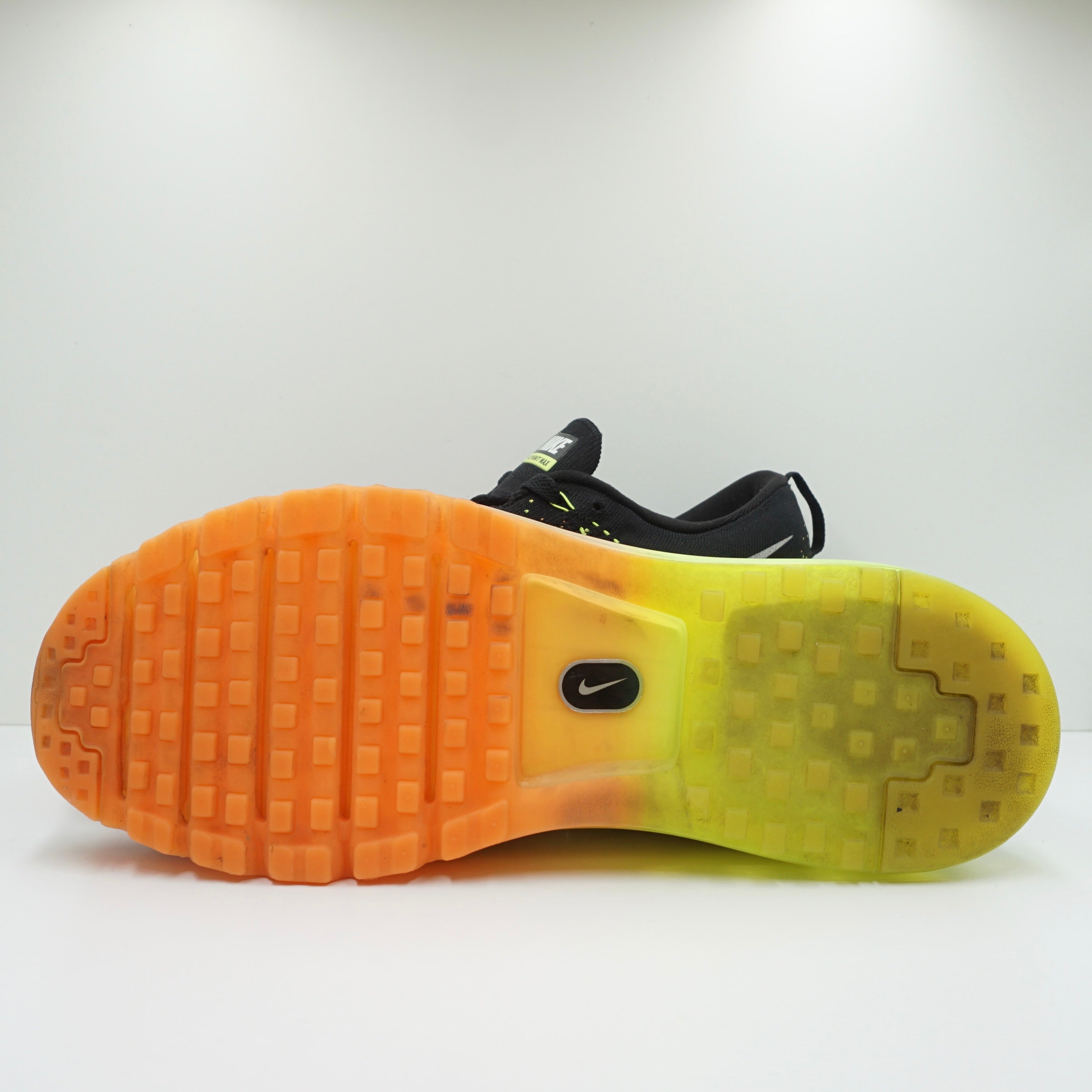 Nike Flyknit Max Black Atomic Orange Volt