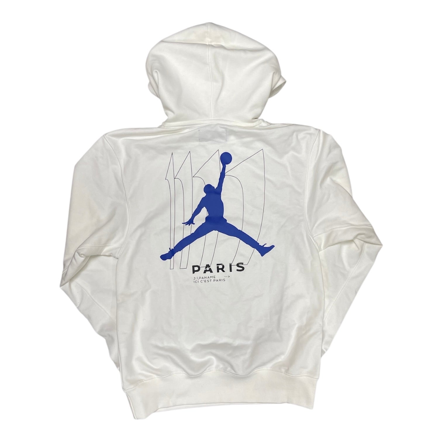 Jordan Paris Saint Germain White Black Half Zip Hoodie