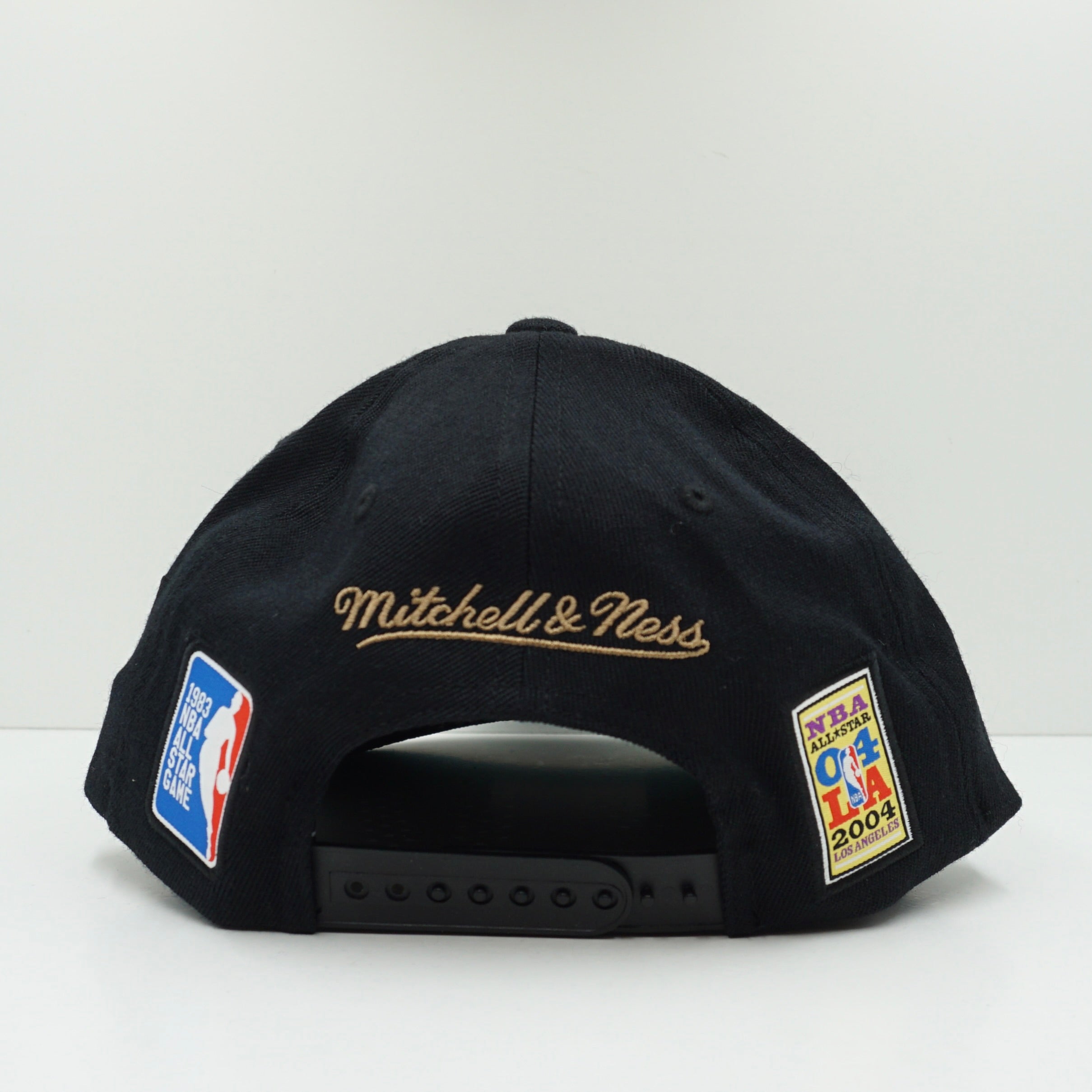 Mitchell & Ness Los Angeles Lakers Multi Logo Black Adjustable Fit Snapback Cap