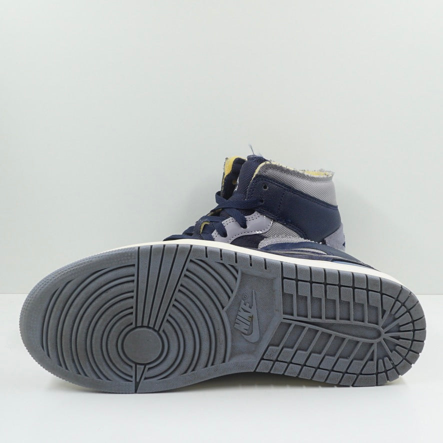 Jordan 1 Mid SE Craft Obsidian French Blue Ashen Slate White