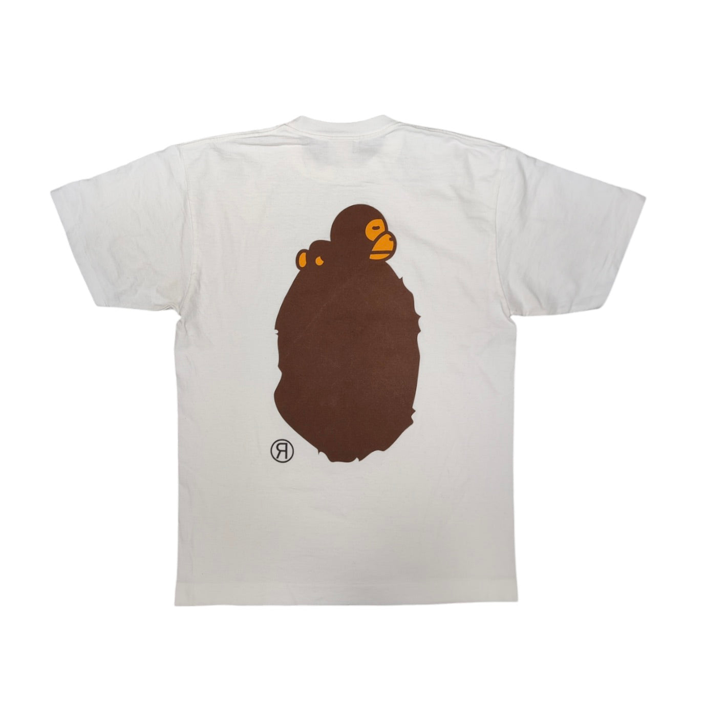 A Bathing Ape Baby Milo On Big Ape Head White Tshirt Made In Japan