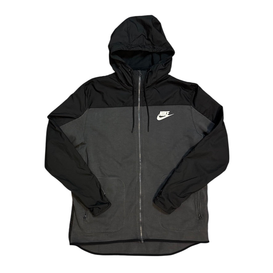 Nike Sportswear Zip Grey Black Hoodie