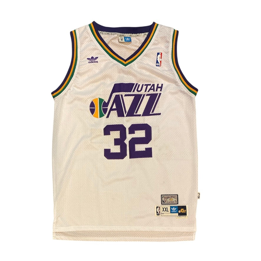 Adidas Hardwood Classics Utah Jazz Karl Malone #32 Home Basketball Jersey