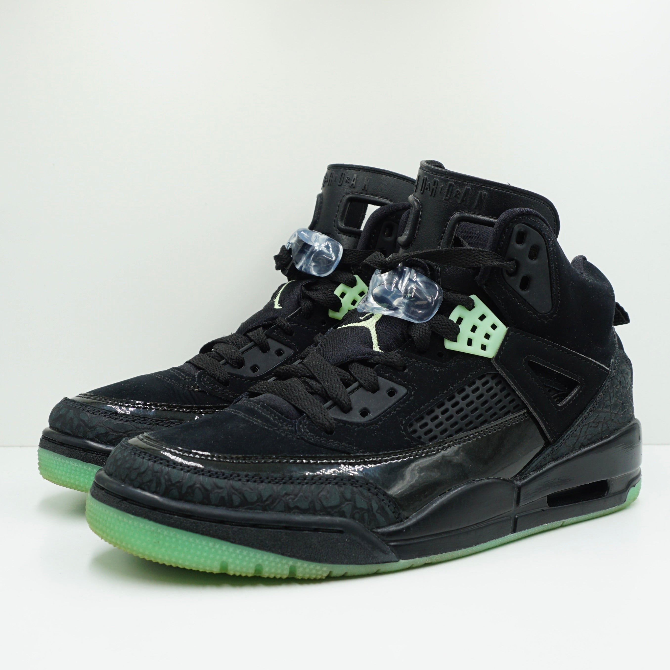 Jordan Spizike Black Green Glow