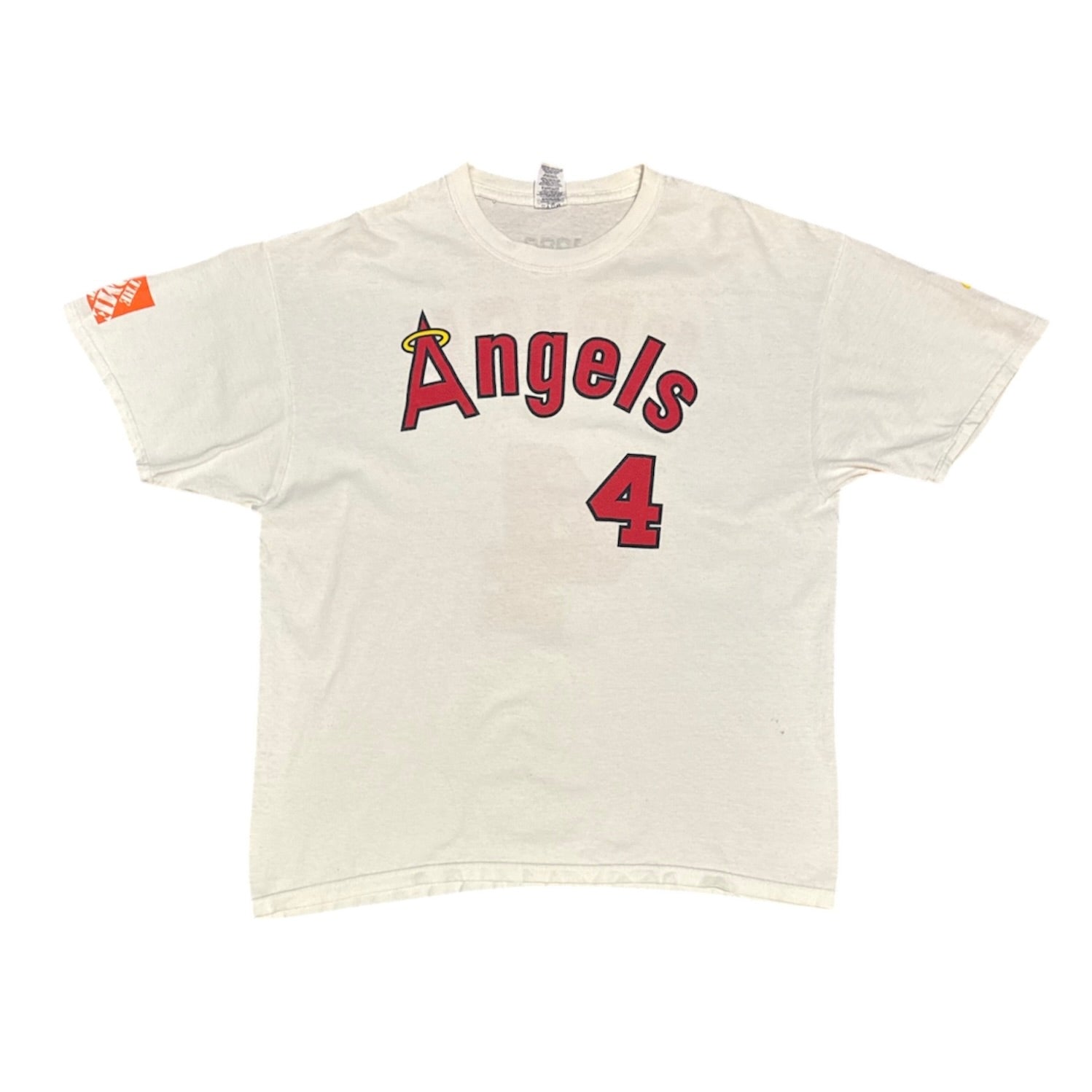 California Angels #4 Grich White Tshirt