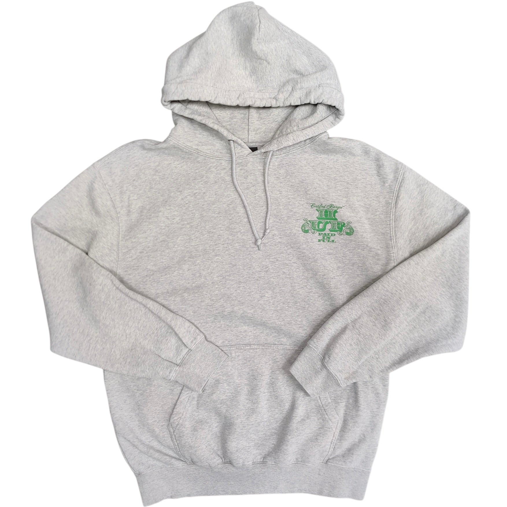 HUF Paid In Full Grey Green Hoodie