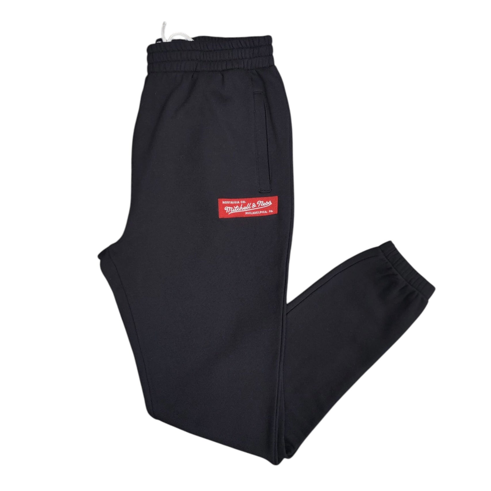 Mitchell & Ness Box Logo Black Sweatpants