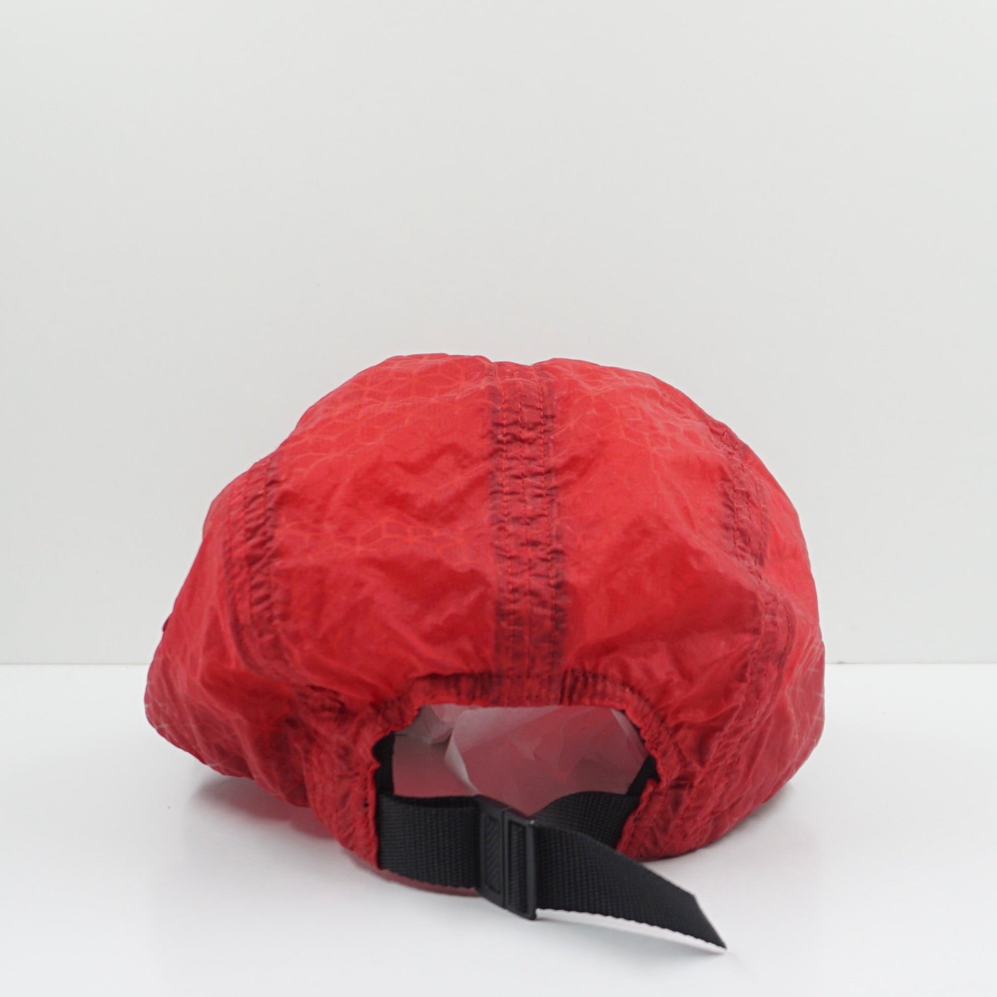 Supreme Geometric Ripstop Camp Red Cap