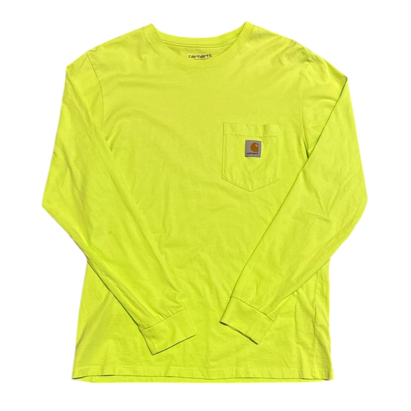 Carhartt WIP Pocket Neon Green Long Sleeve
