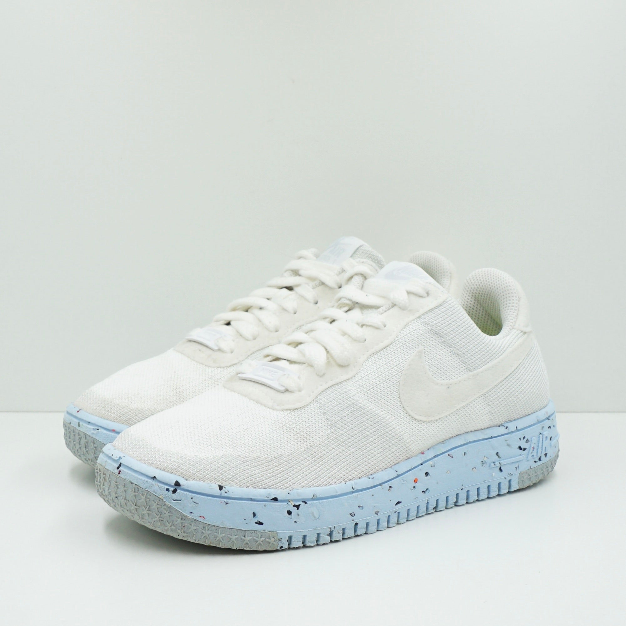 Nike Air Force 1 Low Crater Flyknit White Ice Blue (W)