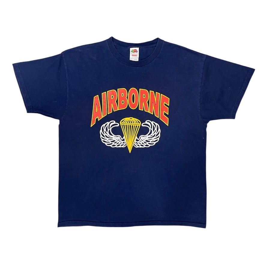 Fruit Of The Loom Airborne Navy Tshirt
