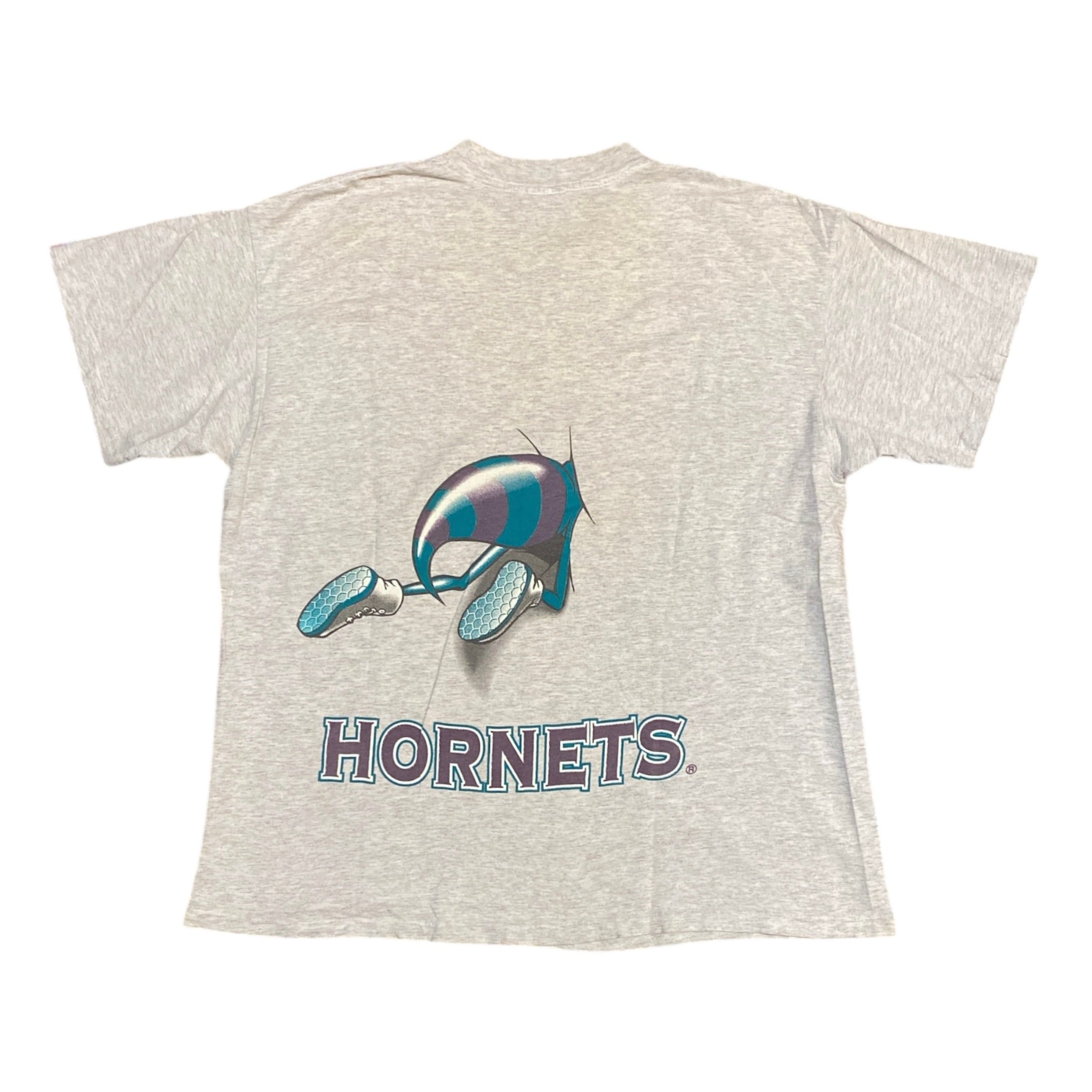 Vintage Charlotte Hornets Grey Tshirt