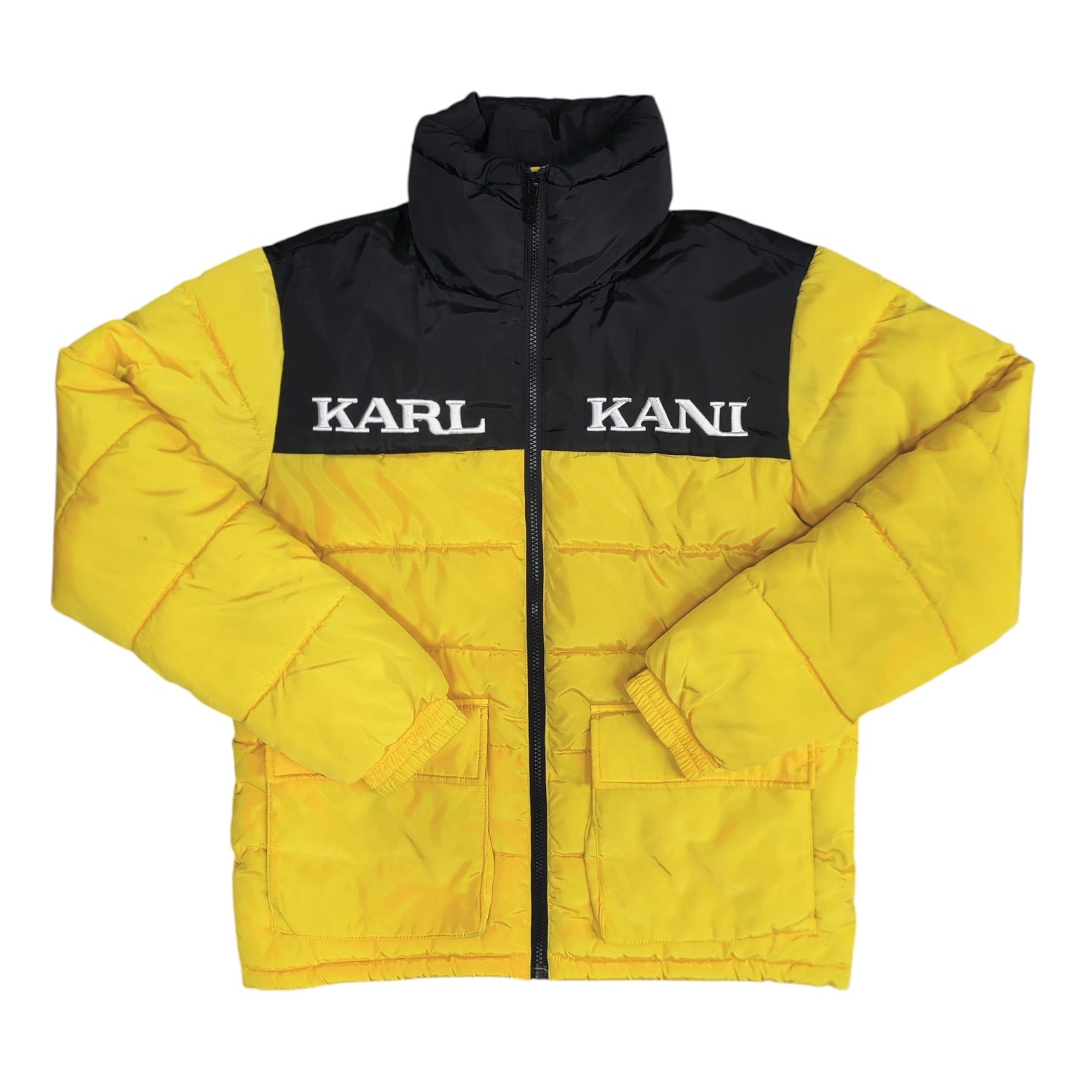 Karl Kani Yellow Black Padded Jacket