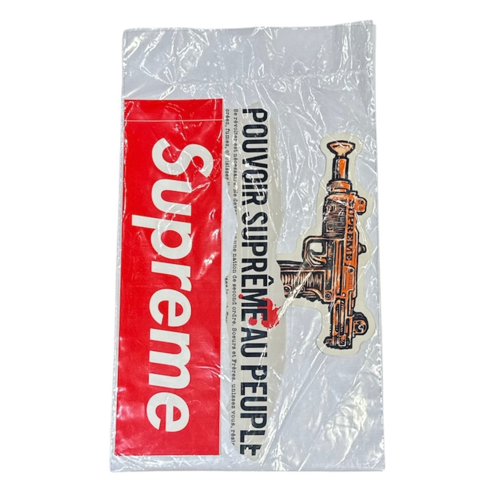 Supreme Box Logo/Newspaper/Machine Gun Sticker Pack