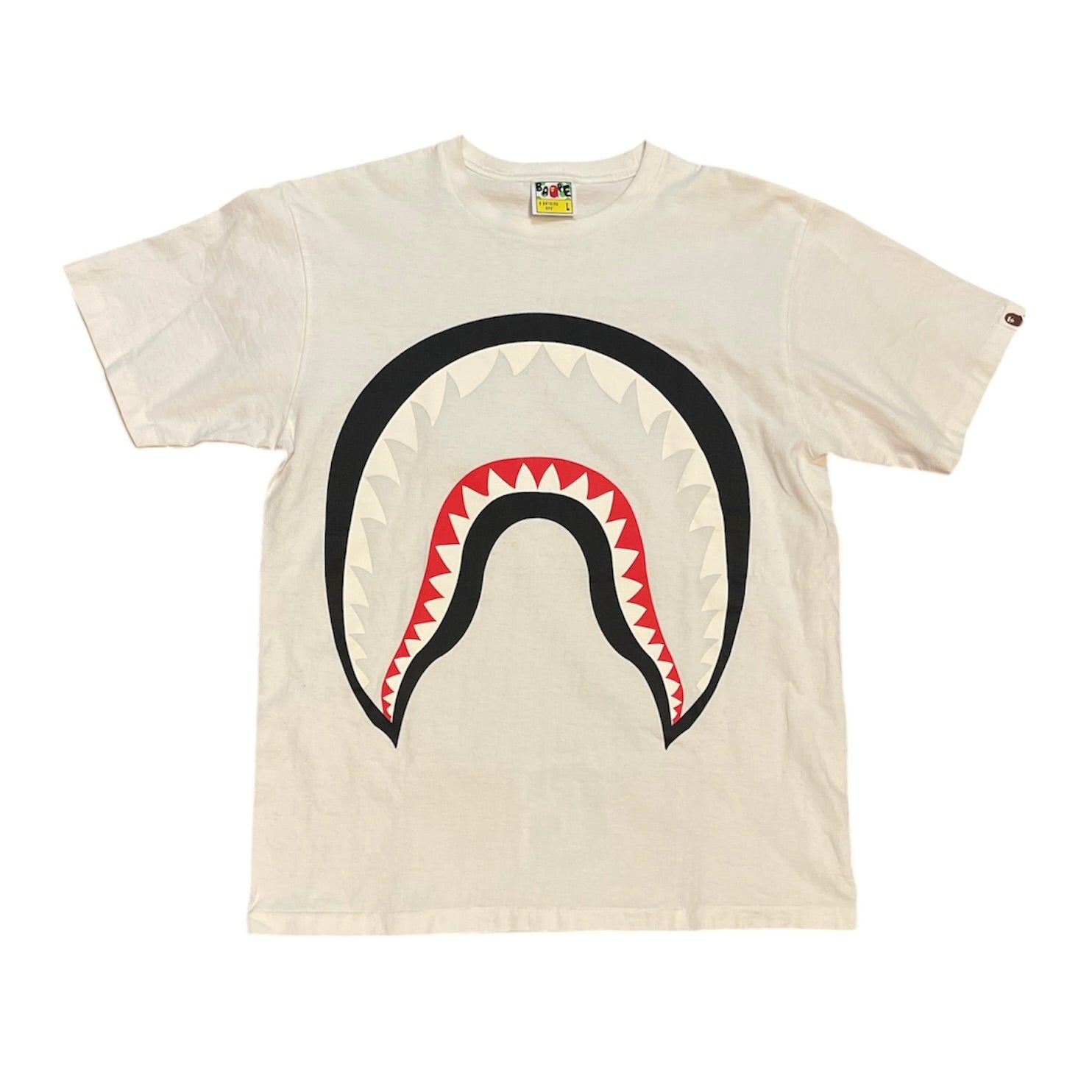 A Bathing Ape Bape Shark WGM White Tshirt