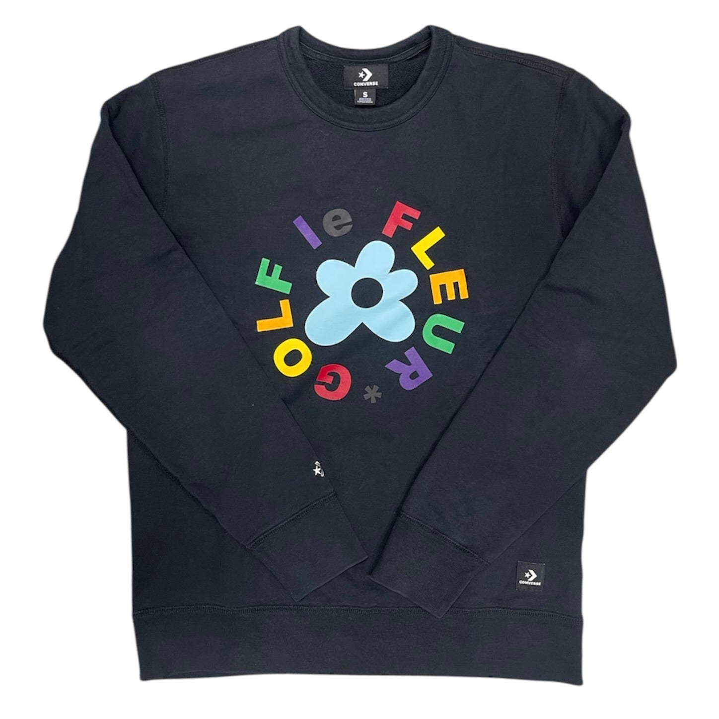 Converse Golf Le Fleur Black Crewneck