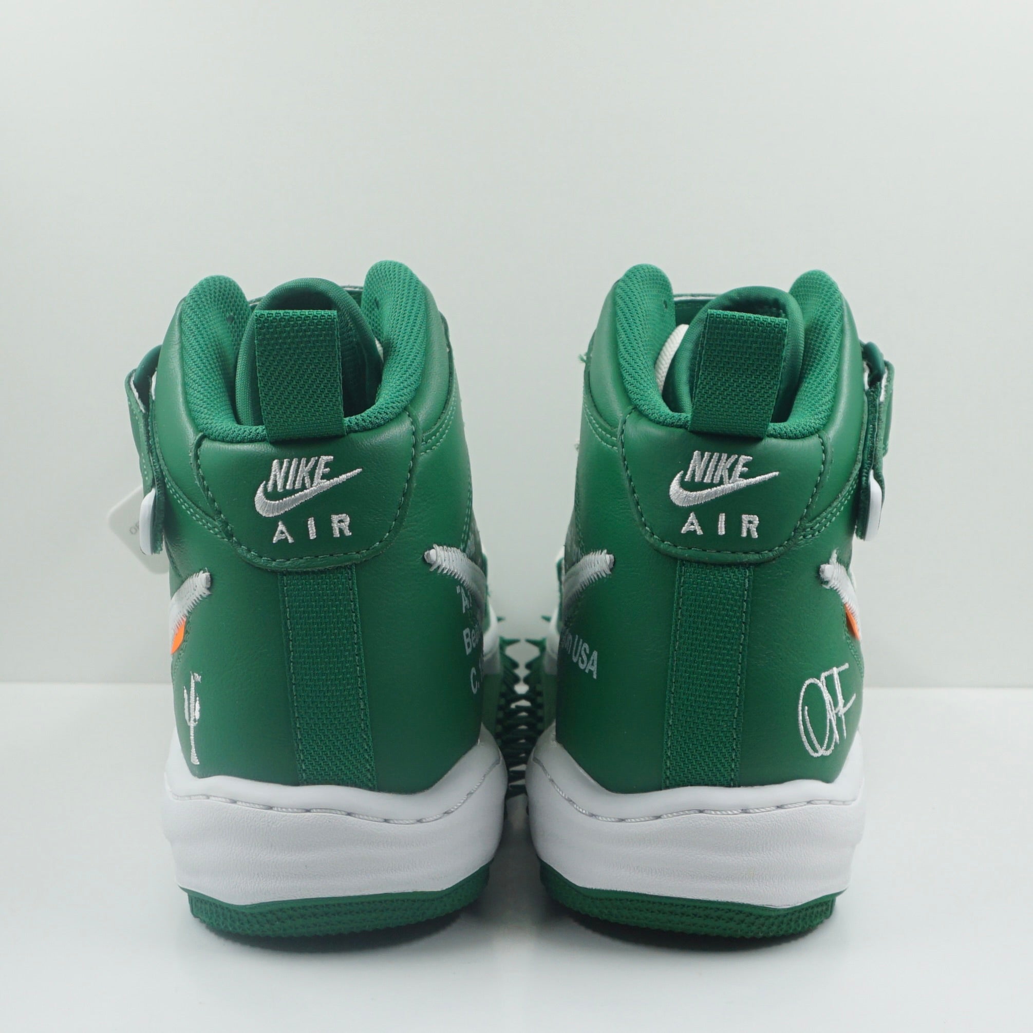 Nike Air Force 1 Mid Off-White Pine Green