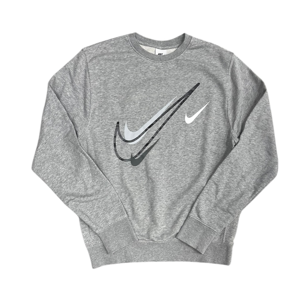 Nike Multi Swoosh Grey Crewneck